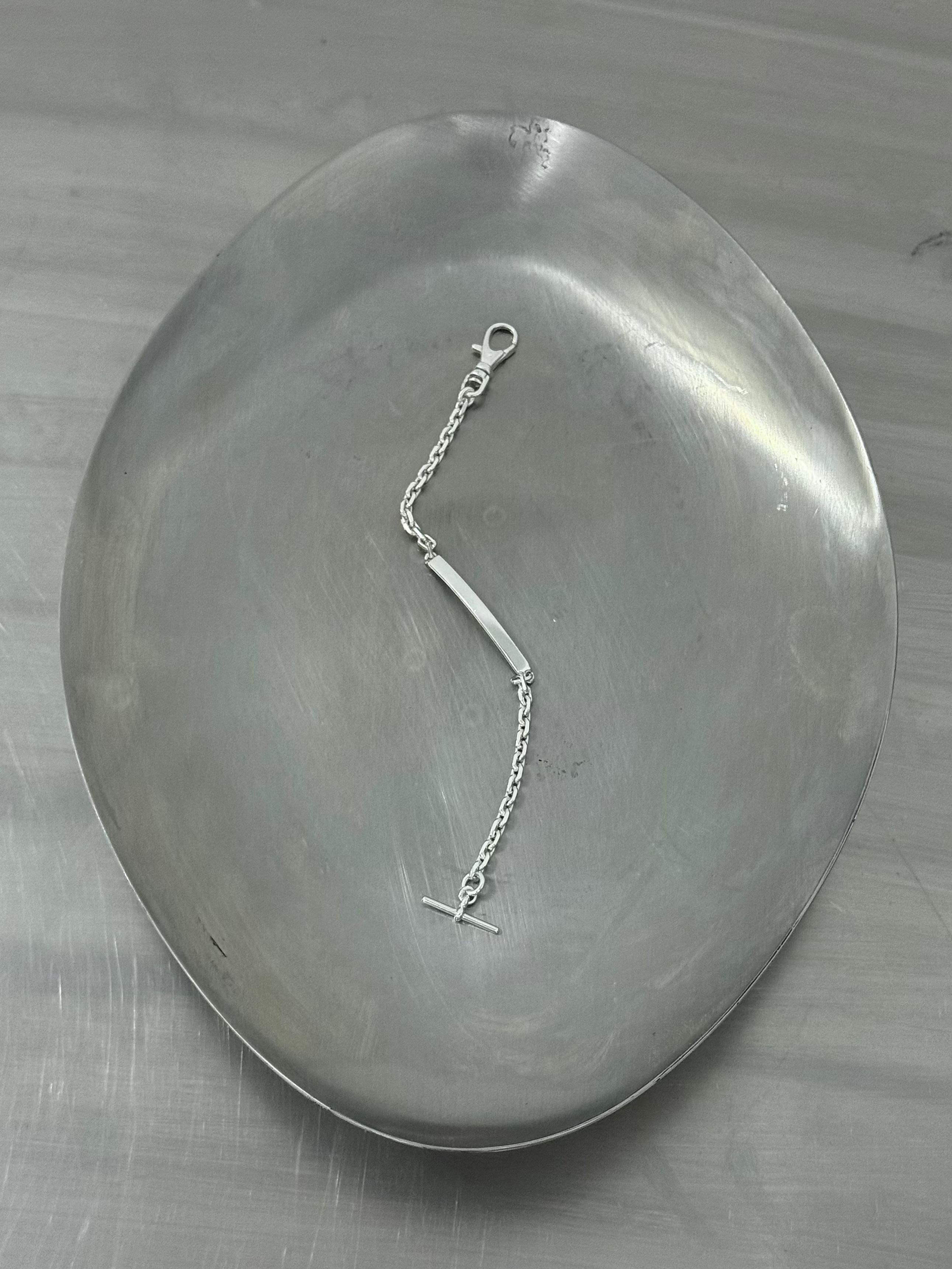 BABY DIAMOND ID SILVER BRACELET