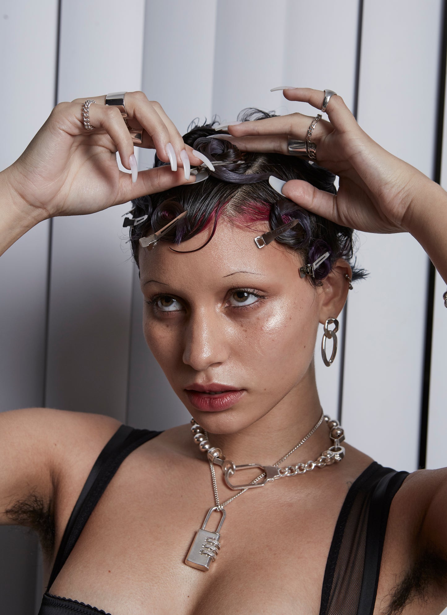 STERLING BROKEN BALL CHAIN NECKLACE