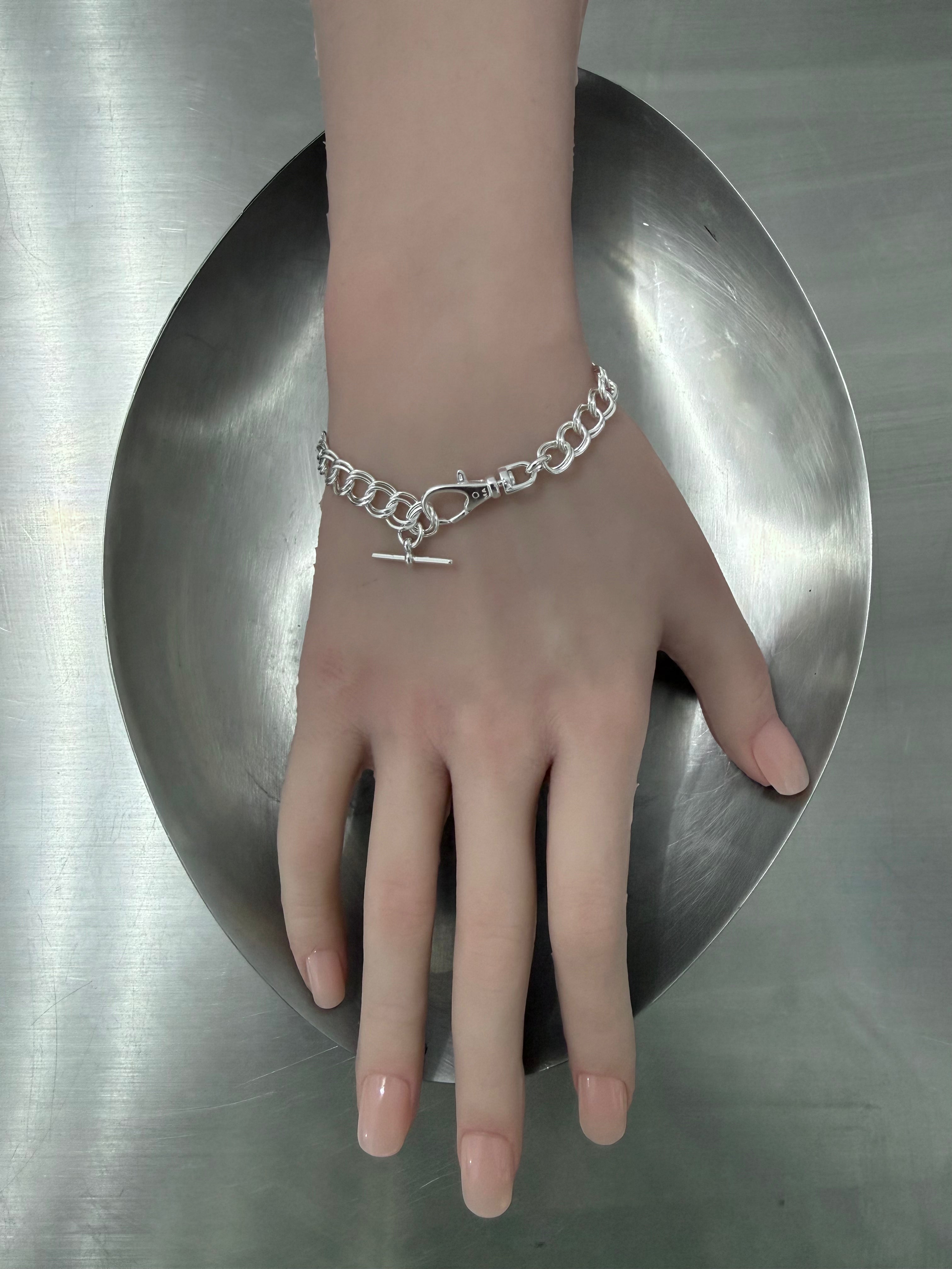 GIRLFRIEND LINK SILVER BRACELET