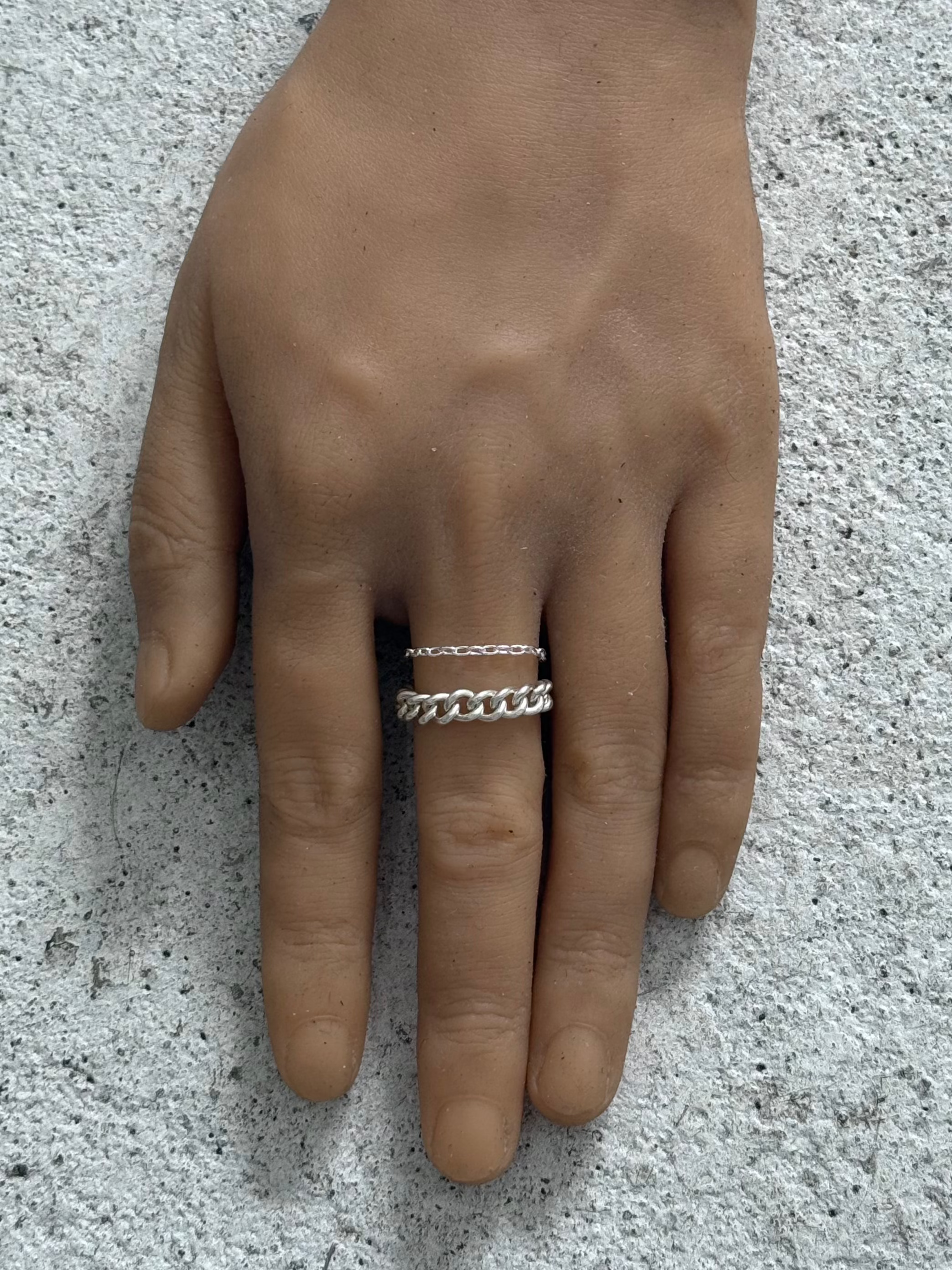 ROLO LINK SILVER RING