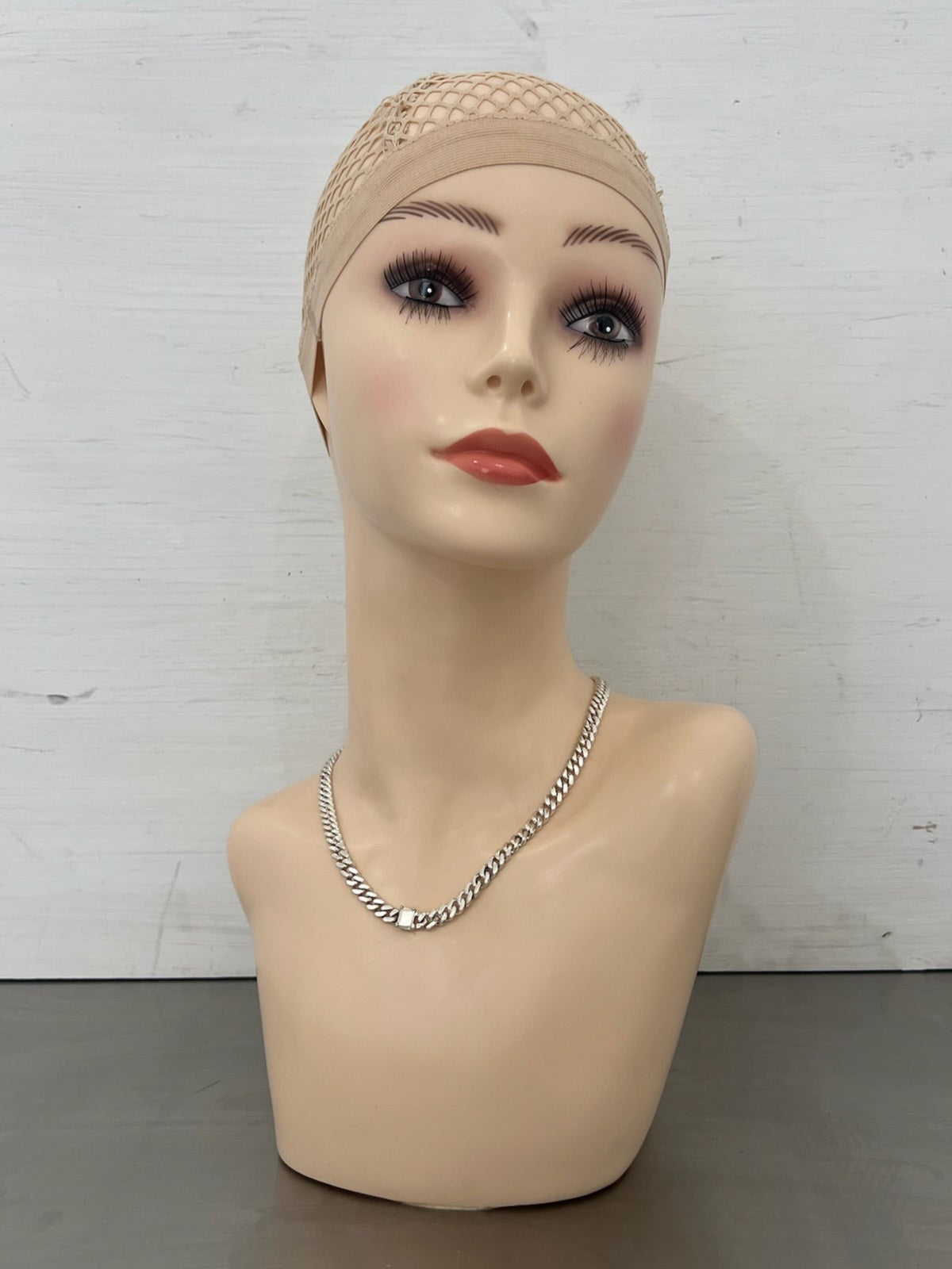 SILVER STONE THIN LINK NECKLACE