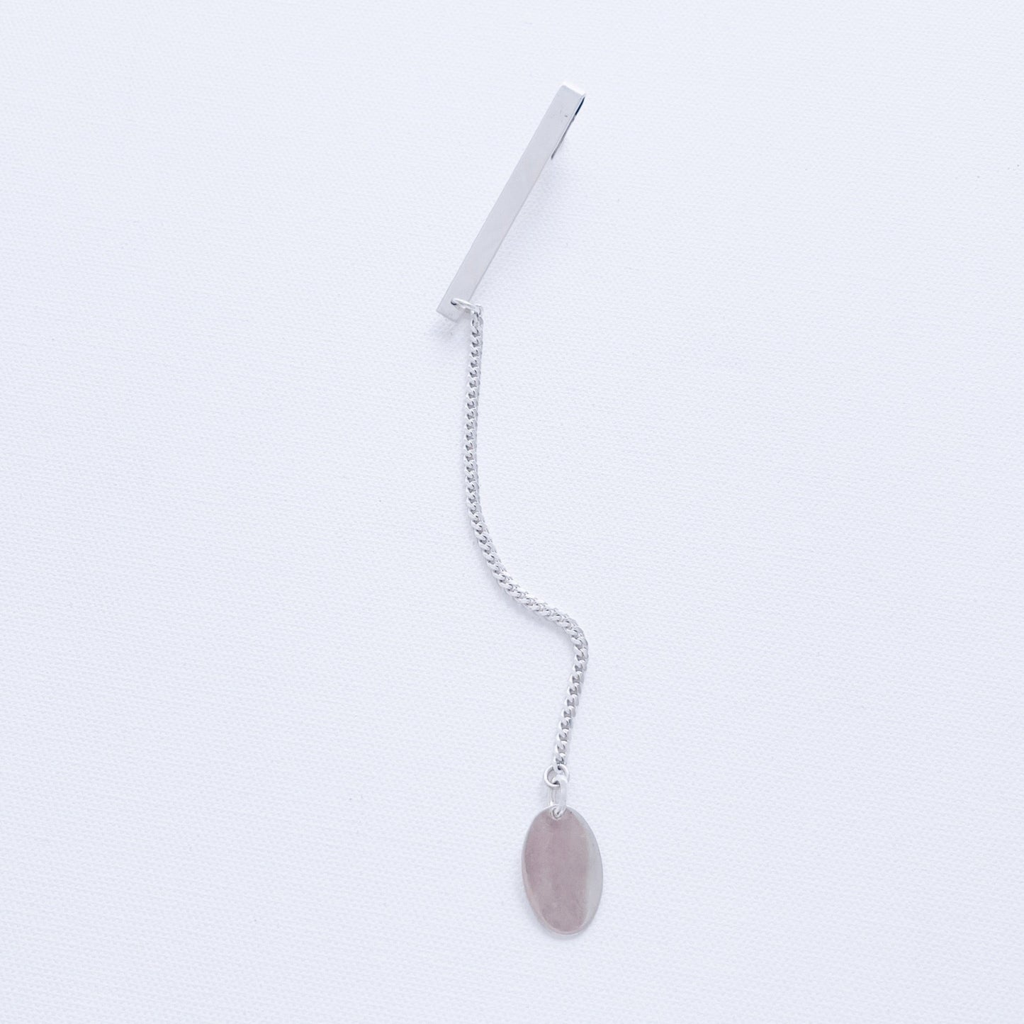 STERLING SILVER TIE CLIP PIN TAG DROP MARTINE ALI