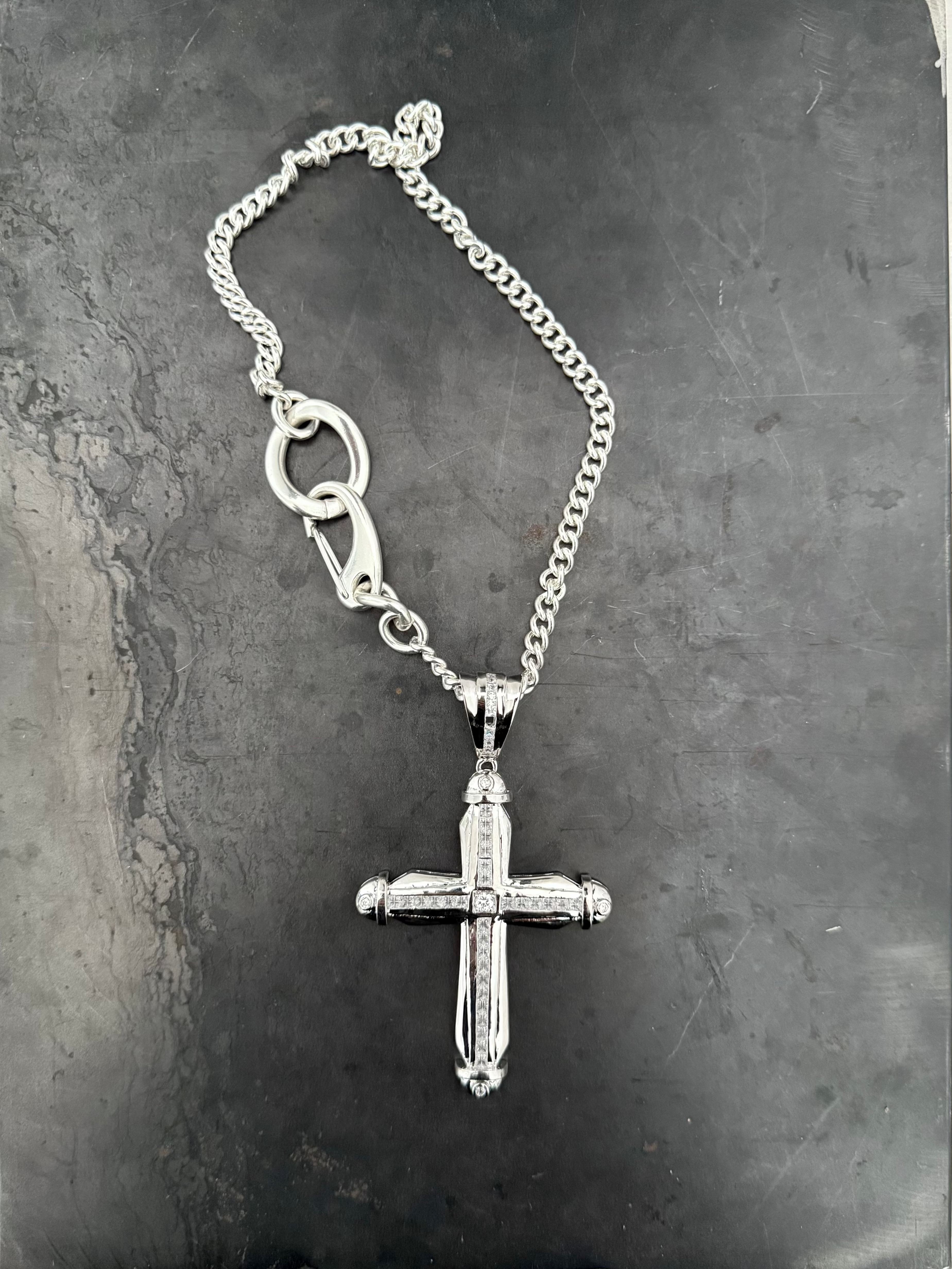 1-OF-1 ABEL CROSS NECKLACE
