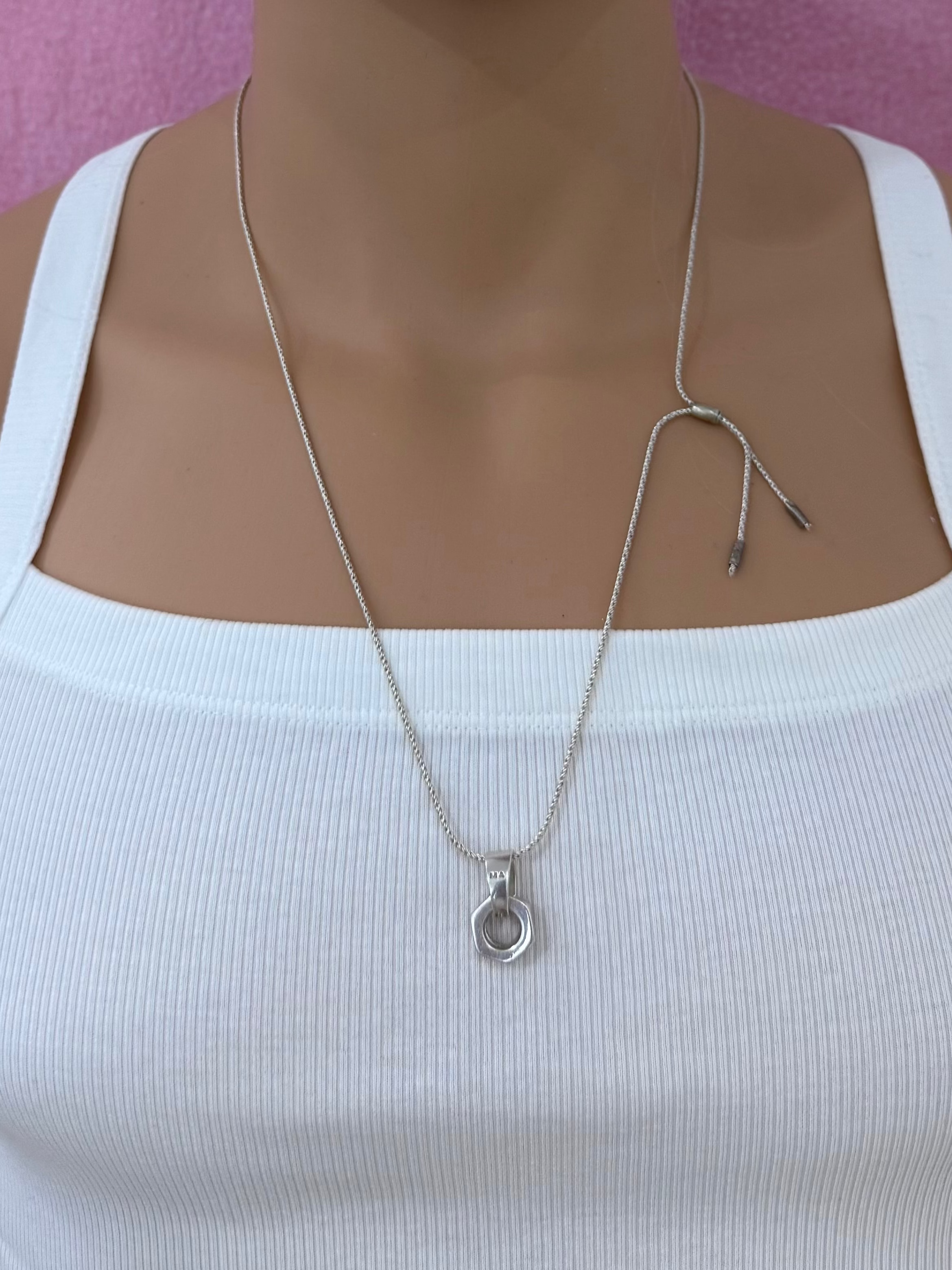 ADJUSTABLE WASHER NECKLACE