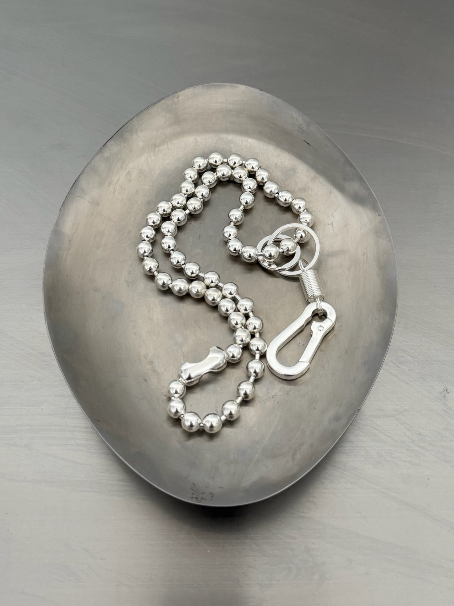 BALLCHAIN SILVER LANYARD