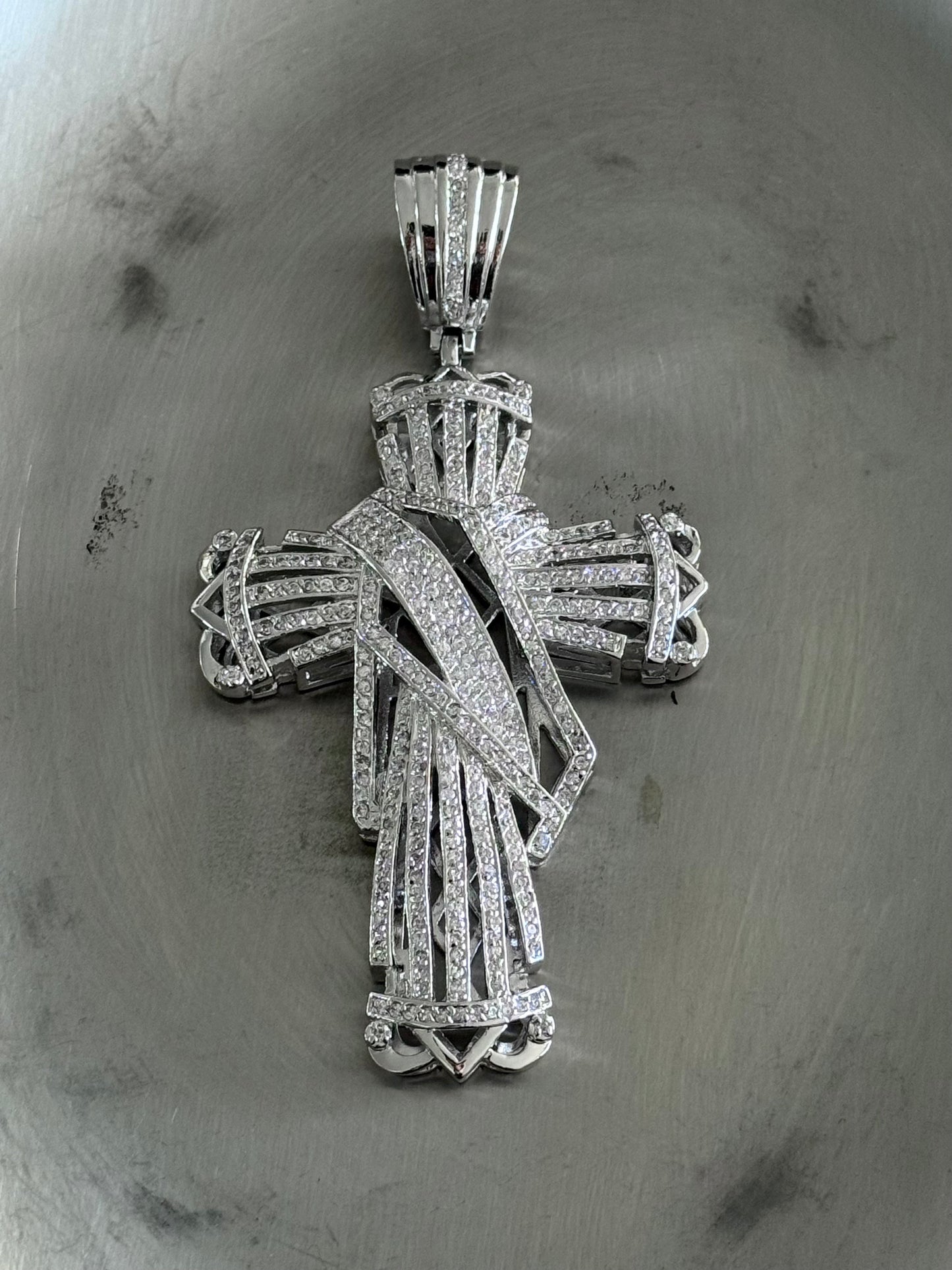 DAVID BLING CROSS NECKLACE
