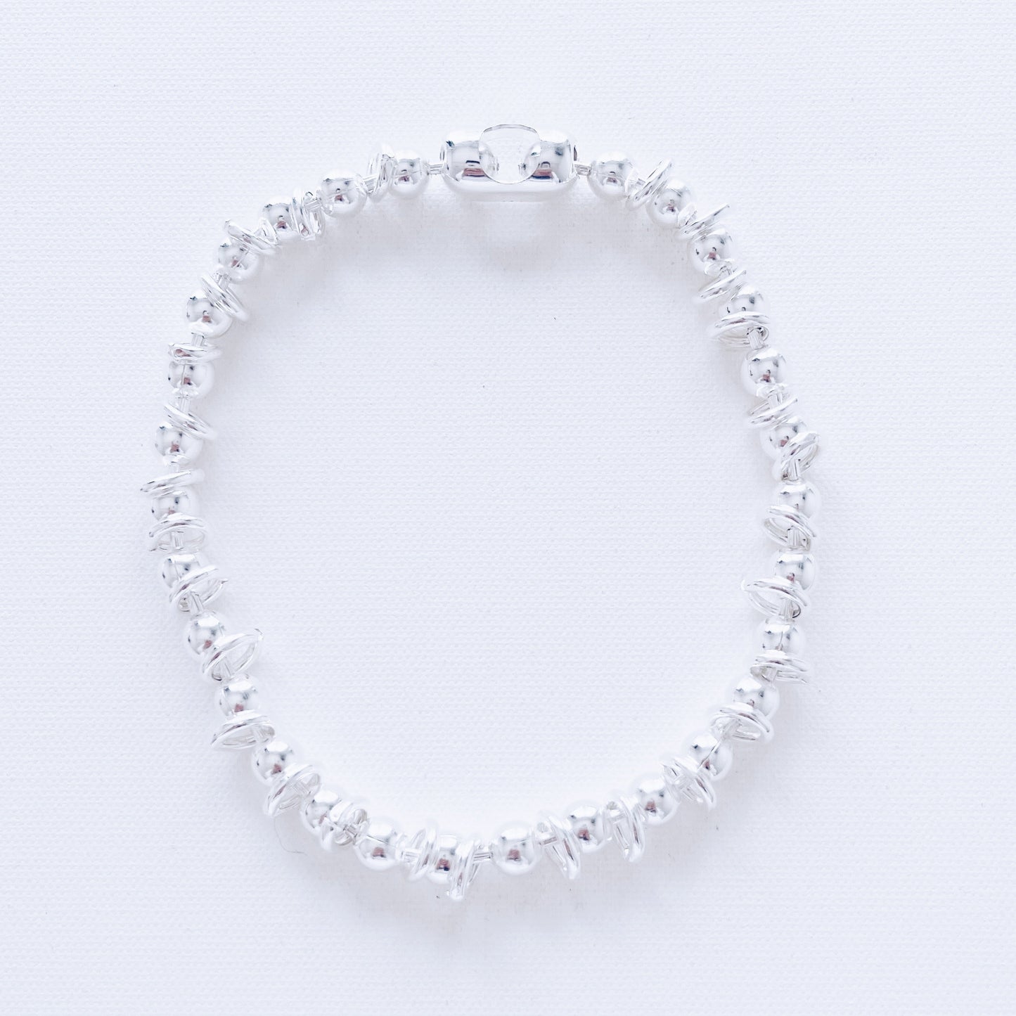 MARTINE ALI HEIRLOOM SILVER EVER BALL CHAIN