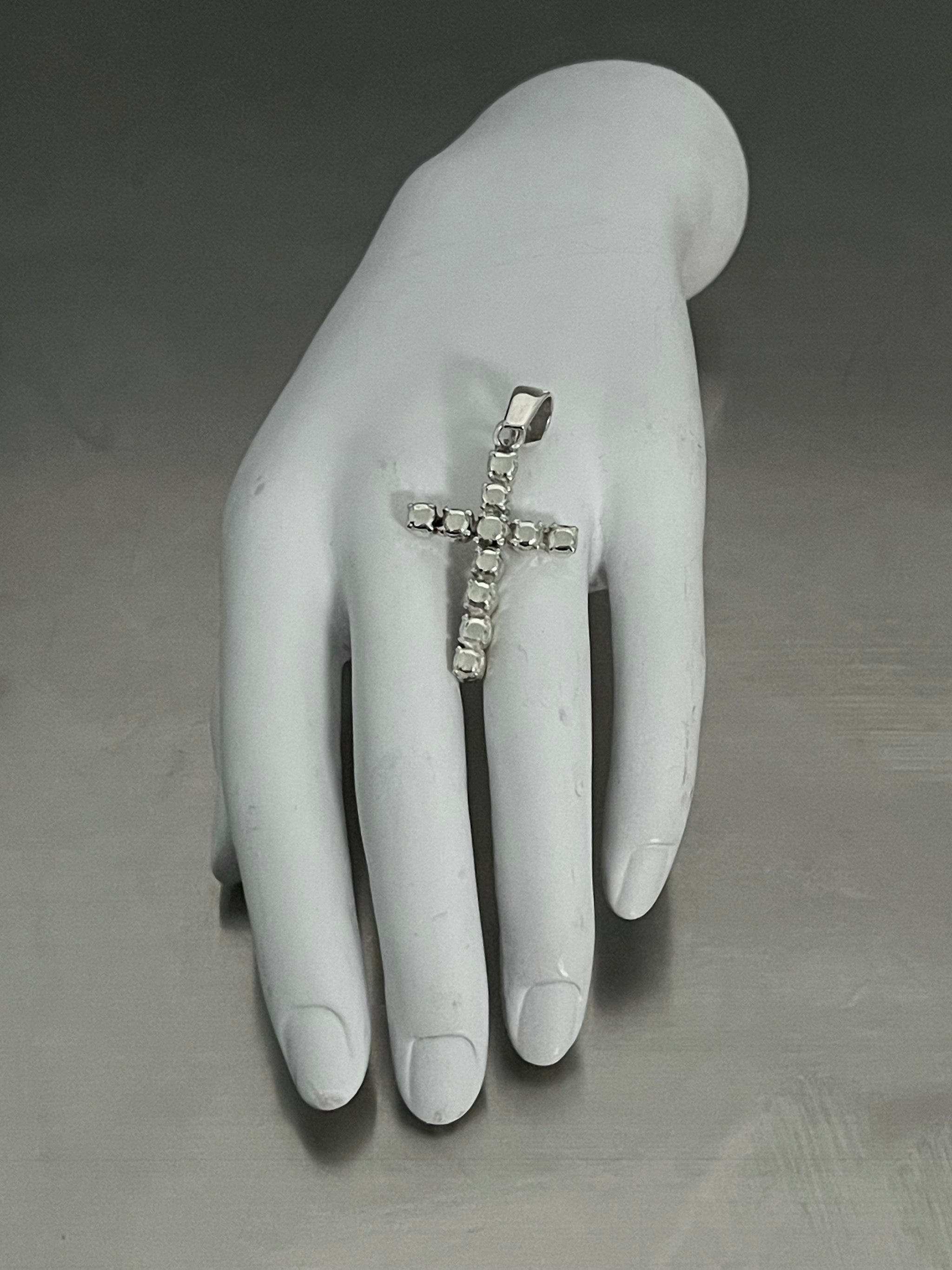 MARTINE ALI シルバーネックレス　クロス Silver Stone Cross Pendant | MARTINE ALI STUDIO