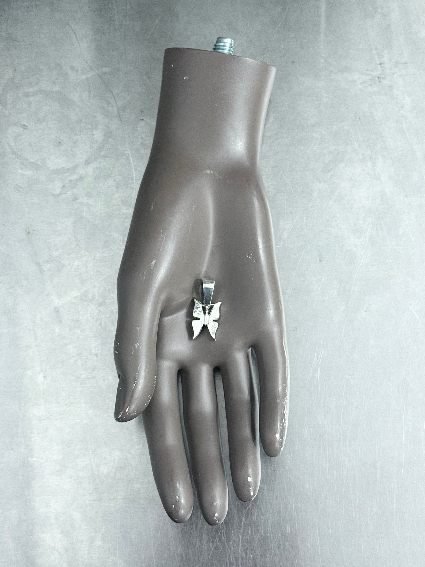 BUTTERFLY SILVER CHARM PENDANT