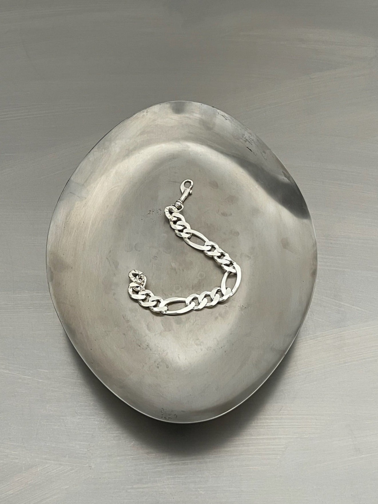 SEASHELL BUFFALO SILVER CHAIN BRACELET