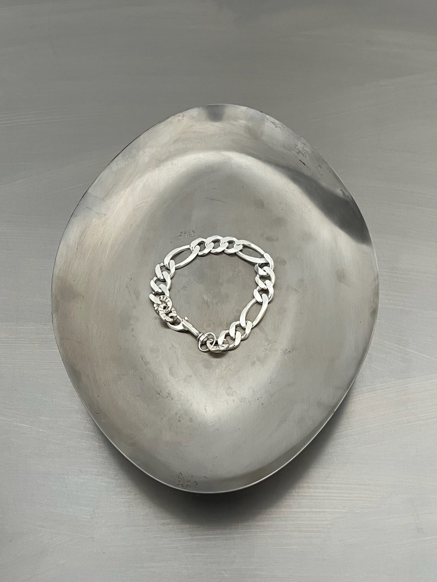 SEASHELL BUFFALO SILVER CHAIN BRACELET