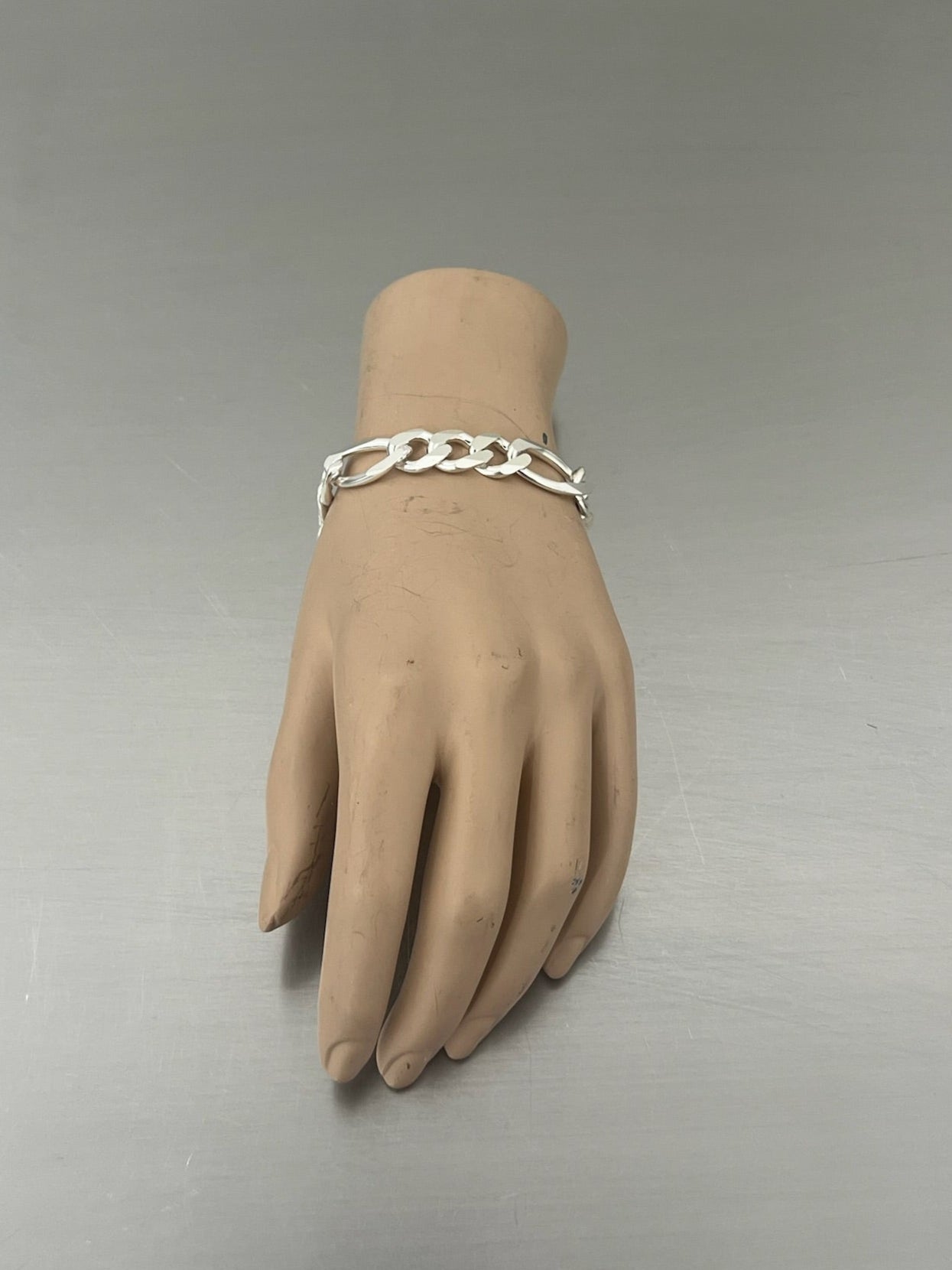 SEASHELL BUFFALO SILVER CHAIN BRACELET