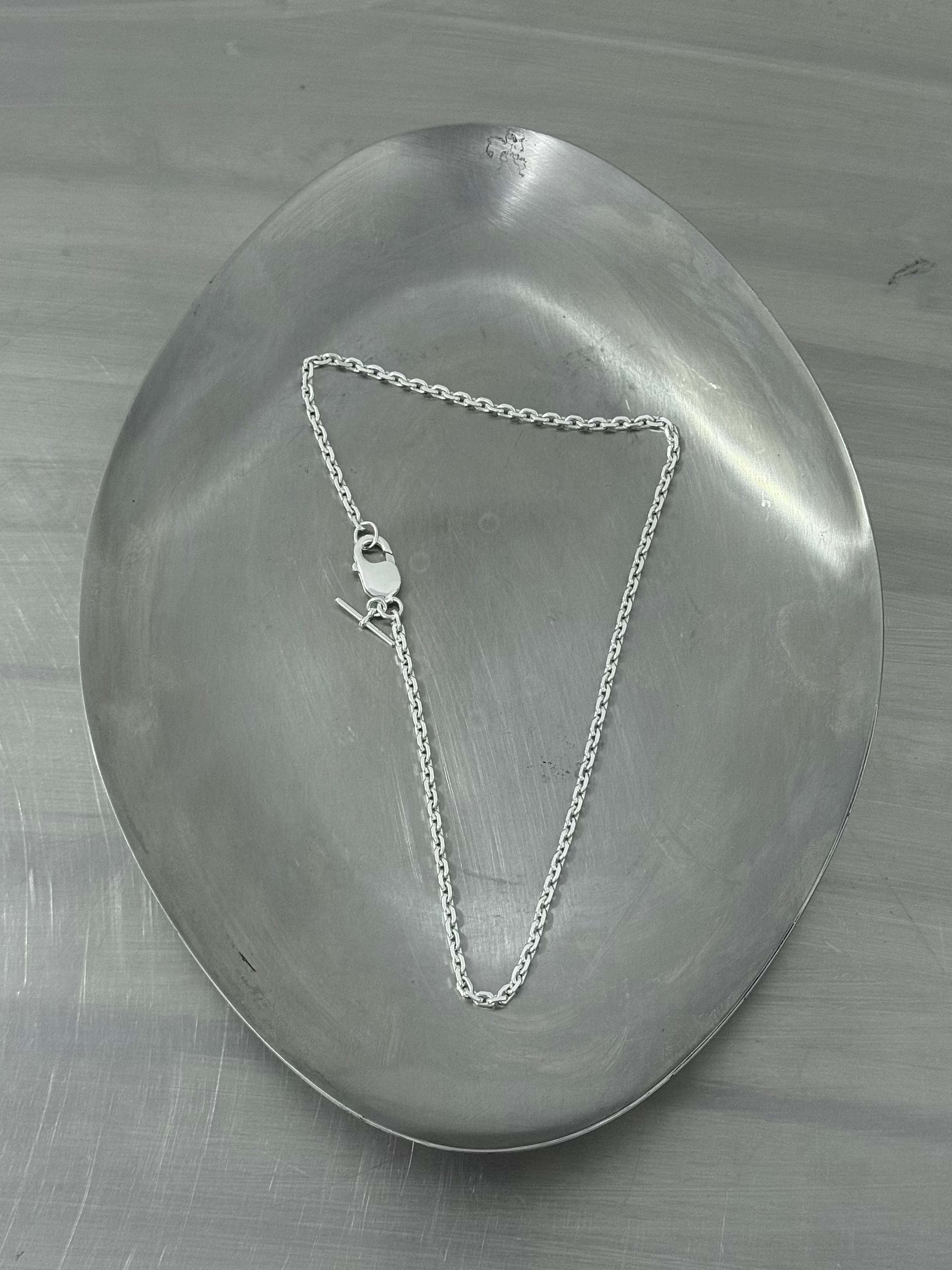 BABY DIAMOND CUT SILVER NECKLACE