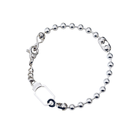 STERLING BROKEN BALL CHAIN NECKLACE