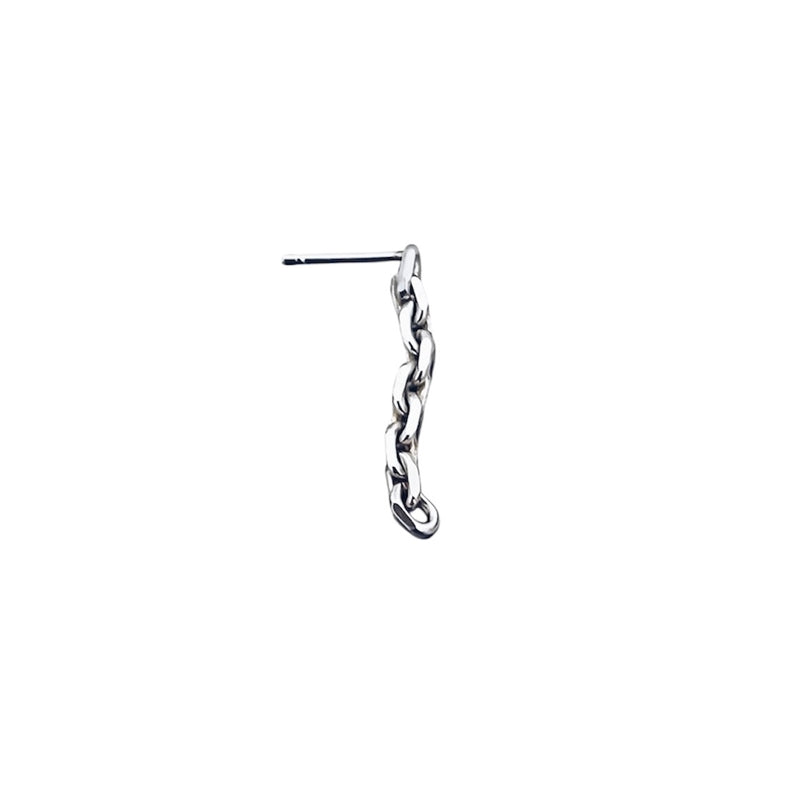 DIAMOND LINK SILVER EARRING