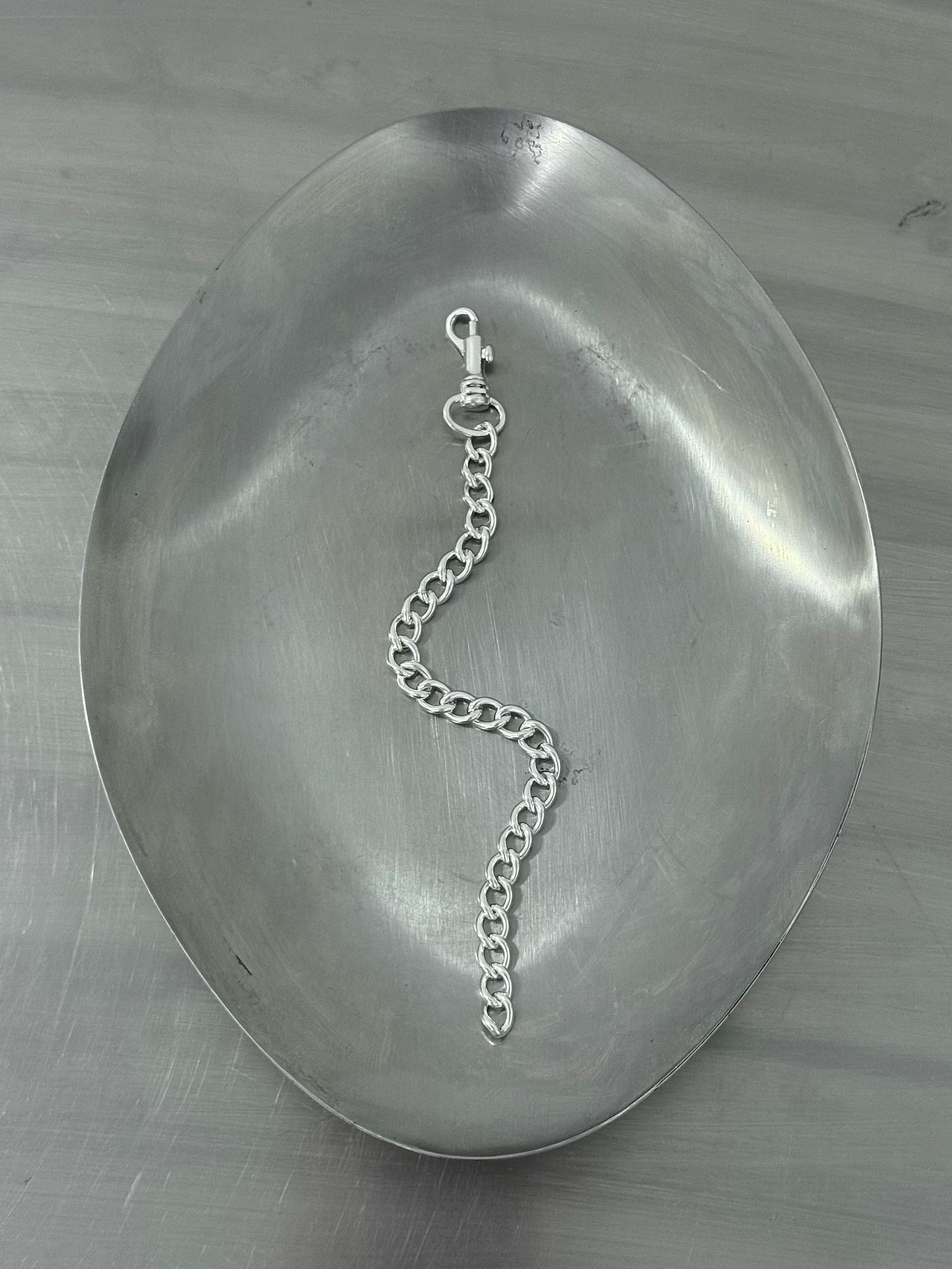 PIN CHAIN SILVER BRACELET