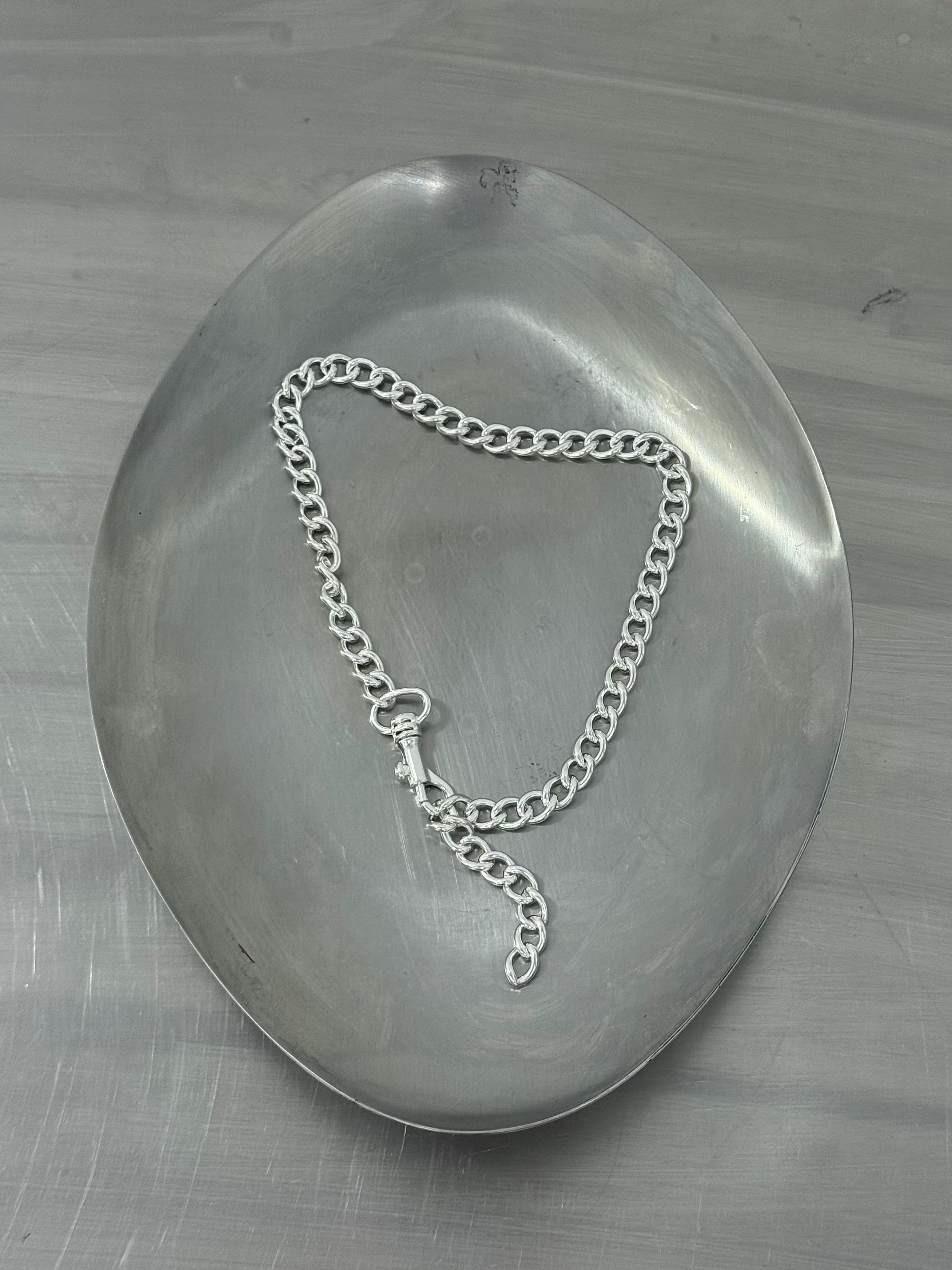 PIN CHAIN SILVER NECKLACE