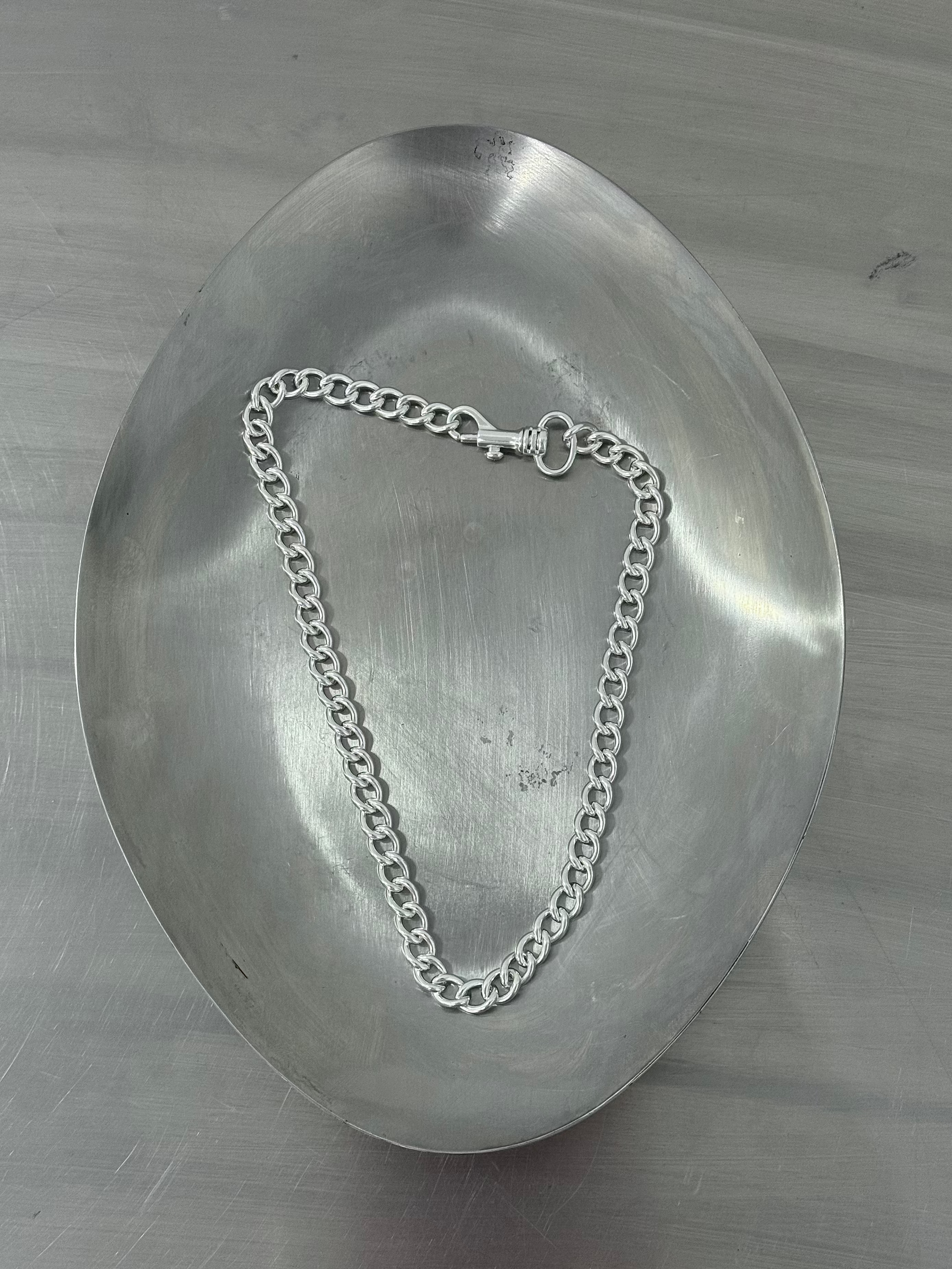 PIN CHAIN SILVER NECKLACE