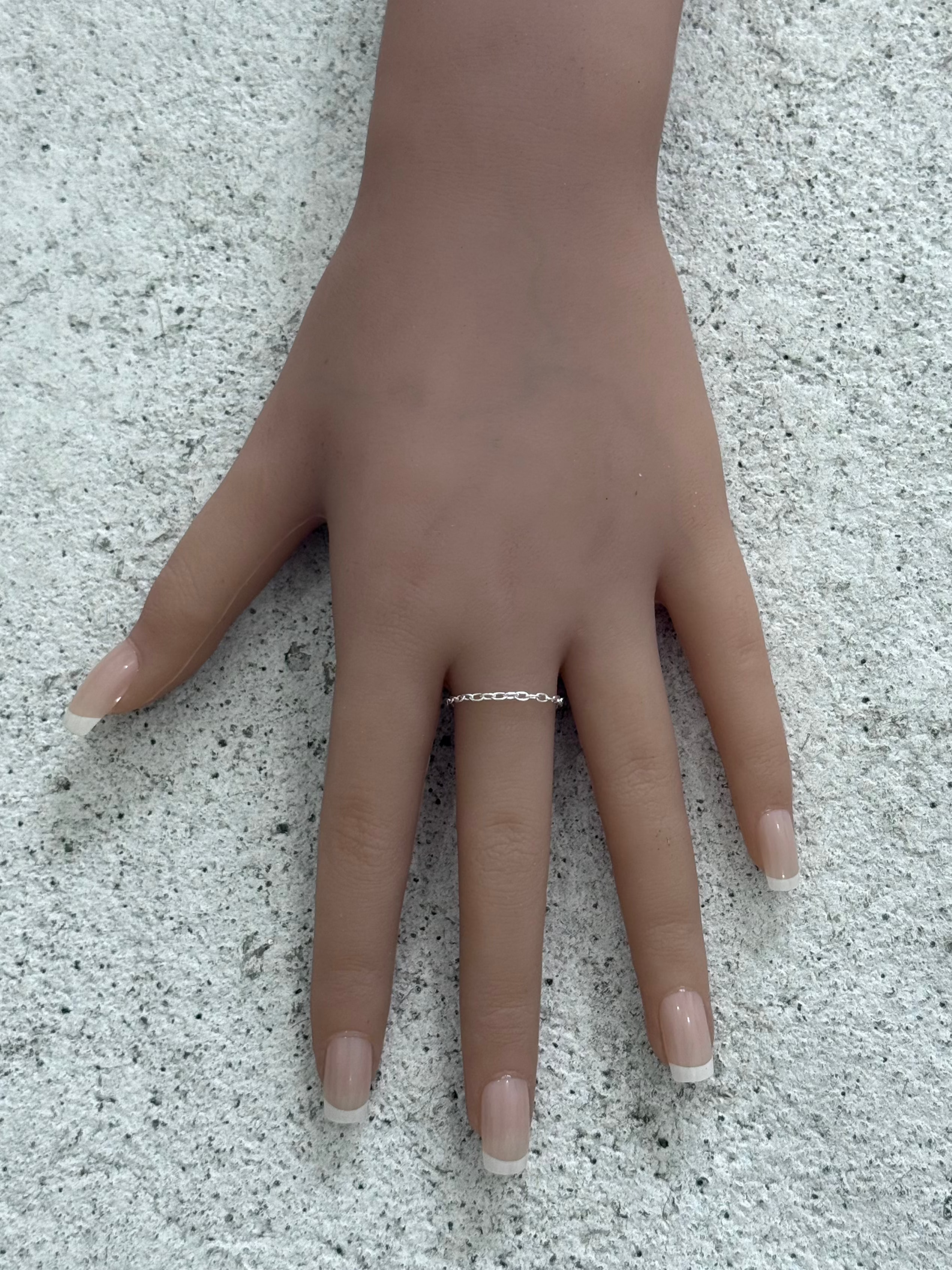 ROLO LINK SILVER RING