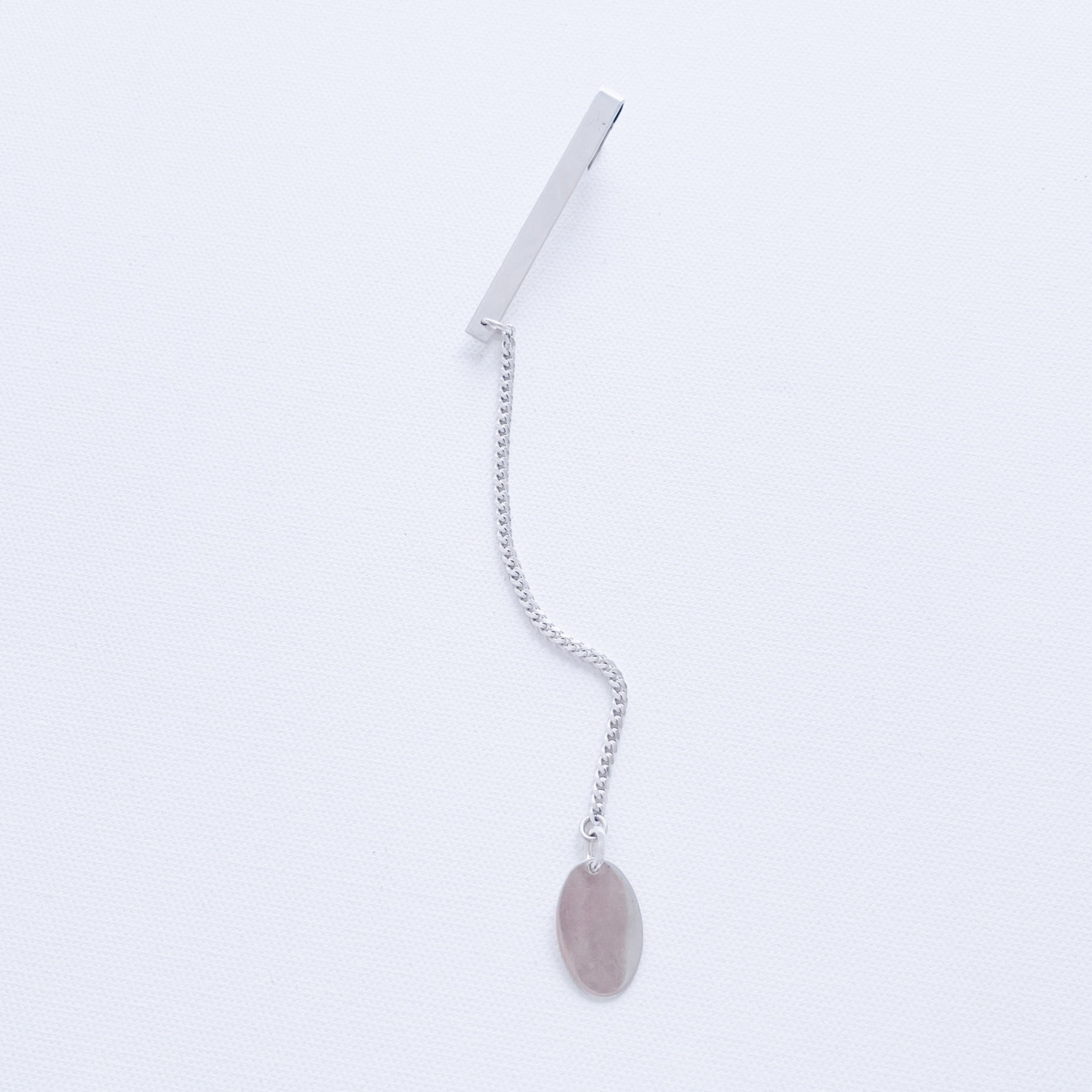 STERLING SILVER TIE CLIP PIN TAG DROP MARTINE ALI