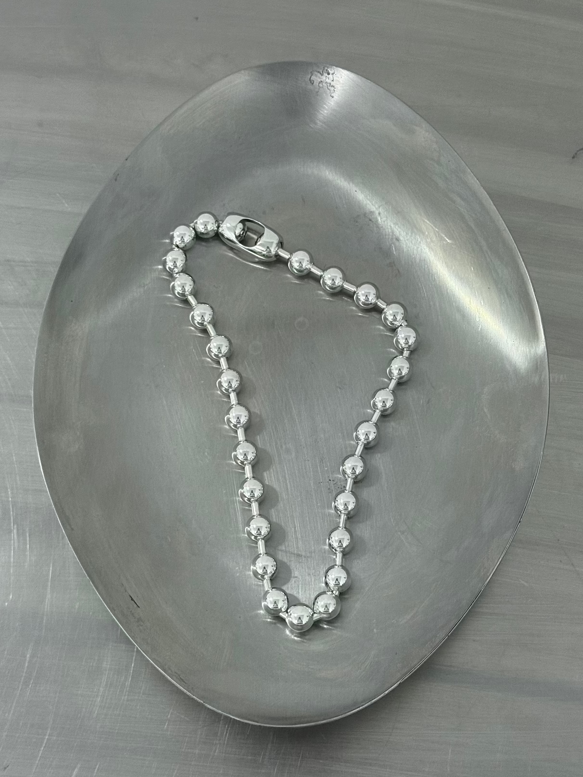 SS BALL SILVER CHAIN NECKLACE | MARTINE ALI