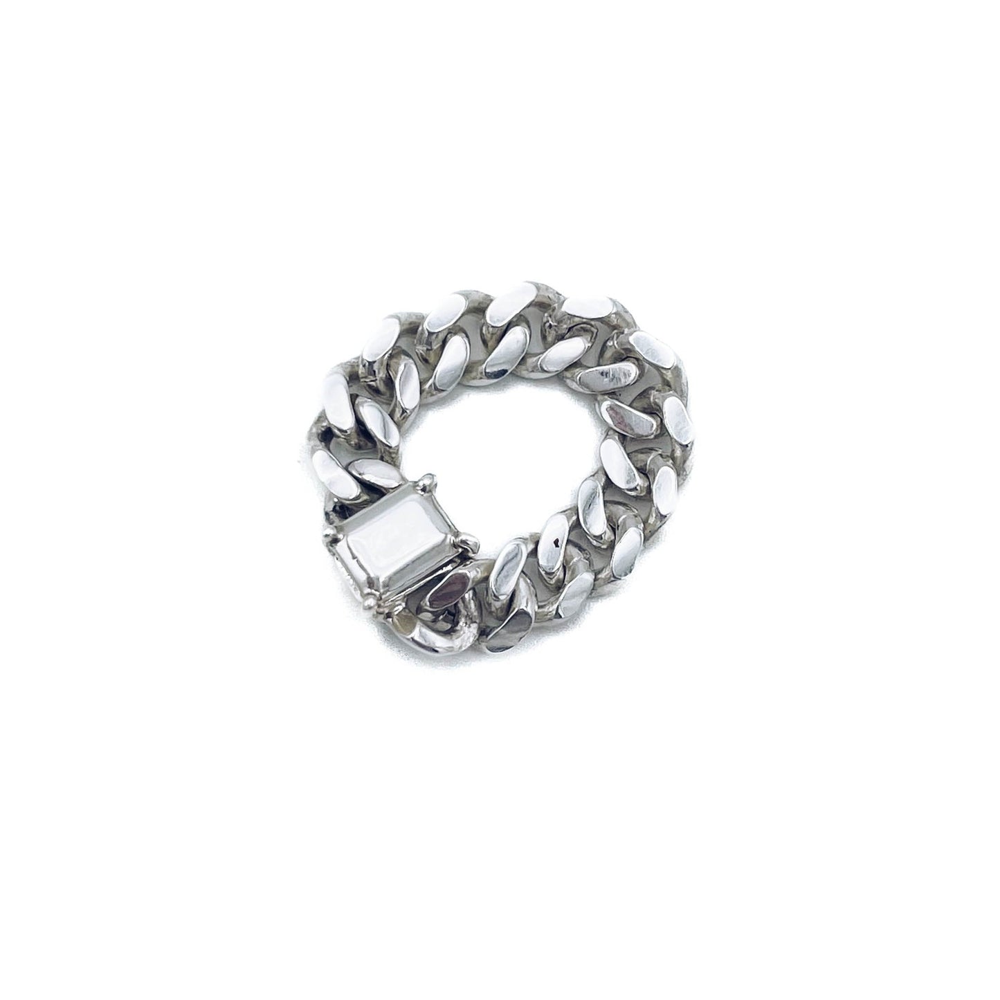 Martine Ali's Anita Stone Silver Ring - Signet ring with inset stone accent, sterling silver