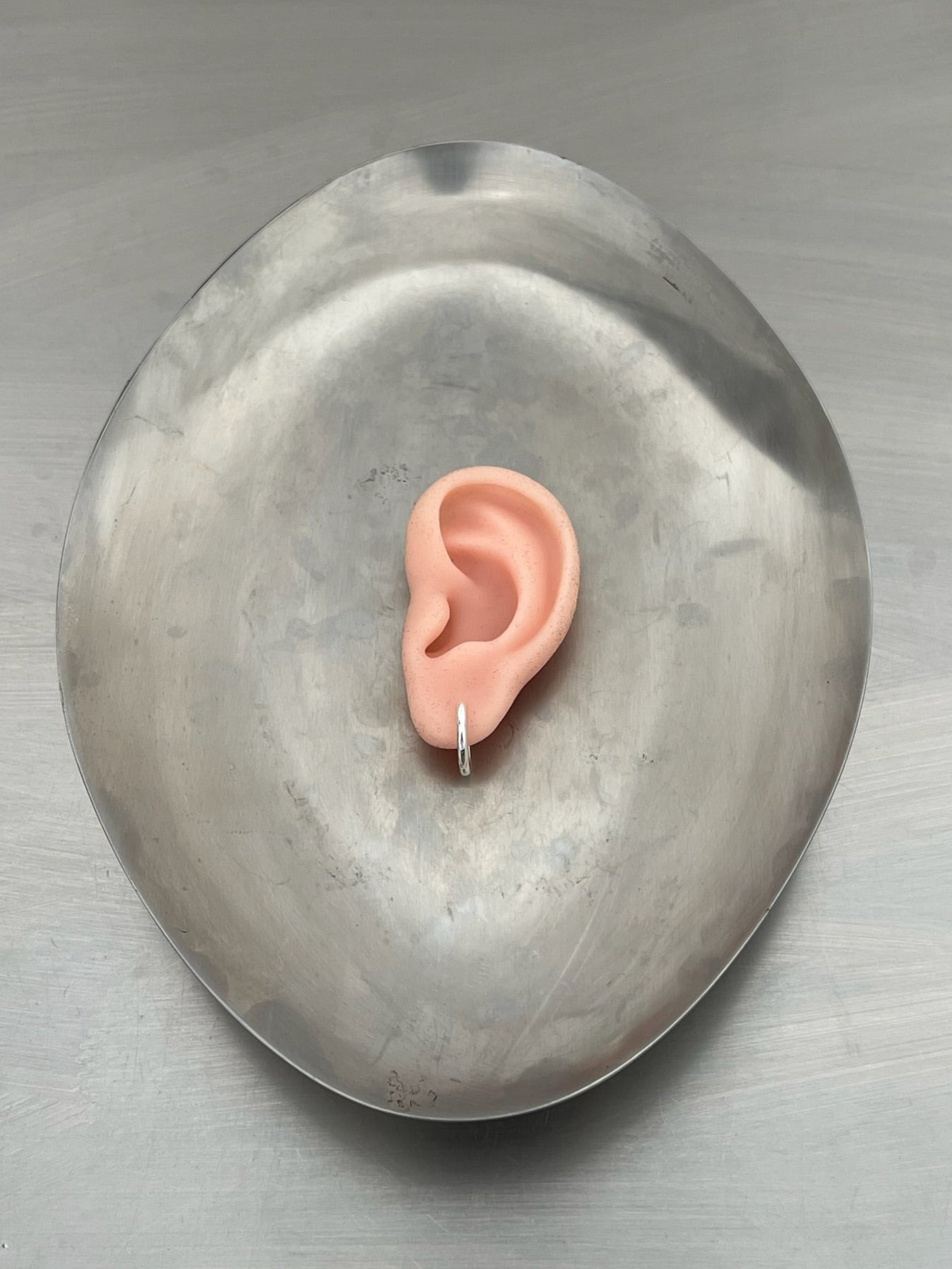 SIGNATURE SILVER HOOP