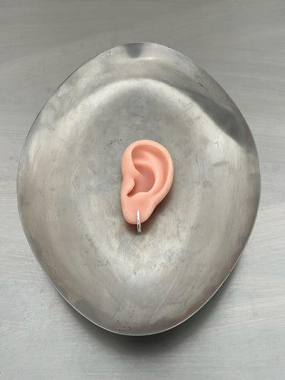 SIGNATURE SILVER HOOP