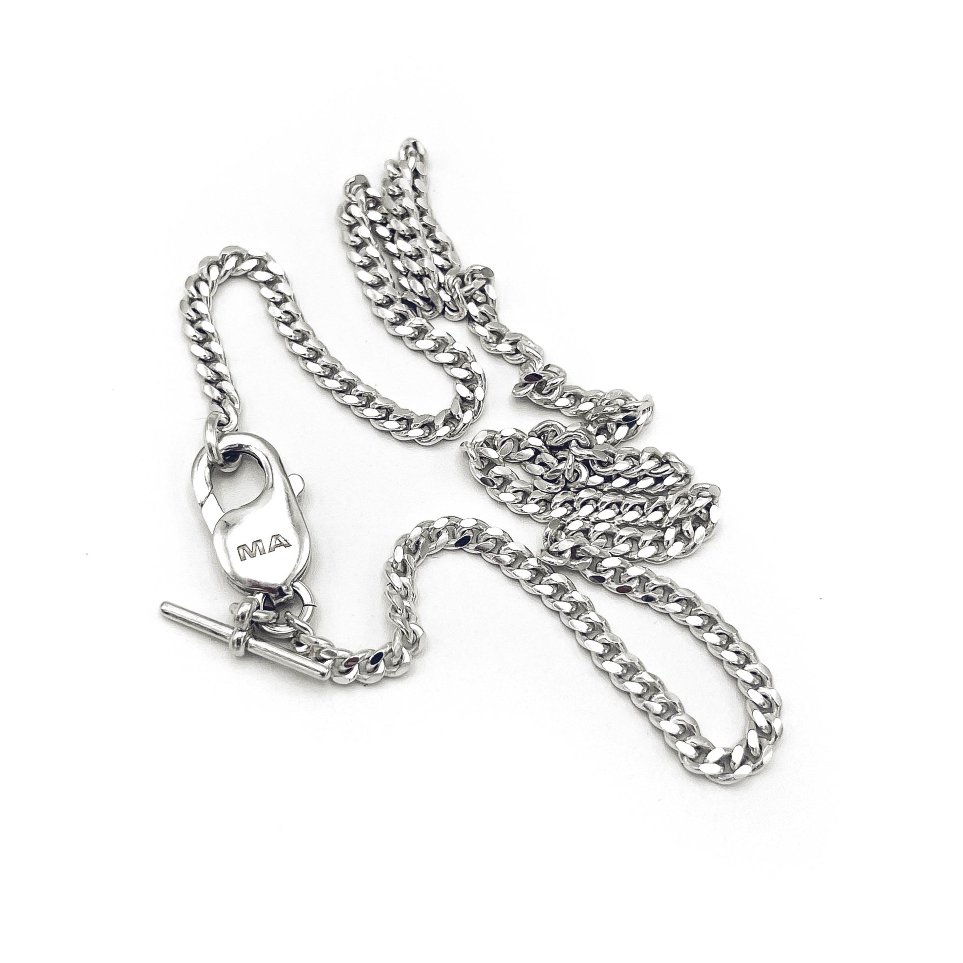 Shop Martine Ali's Baby Cuban Silver Chain Necklace. 