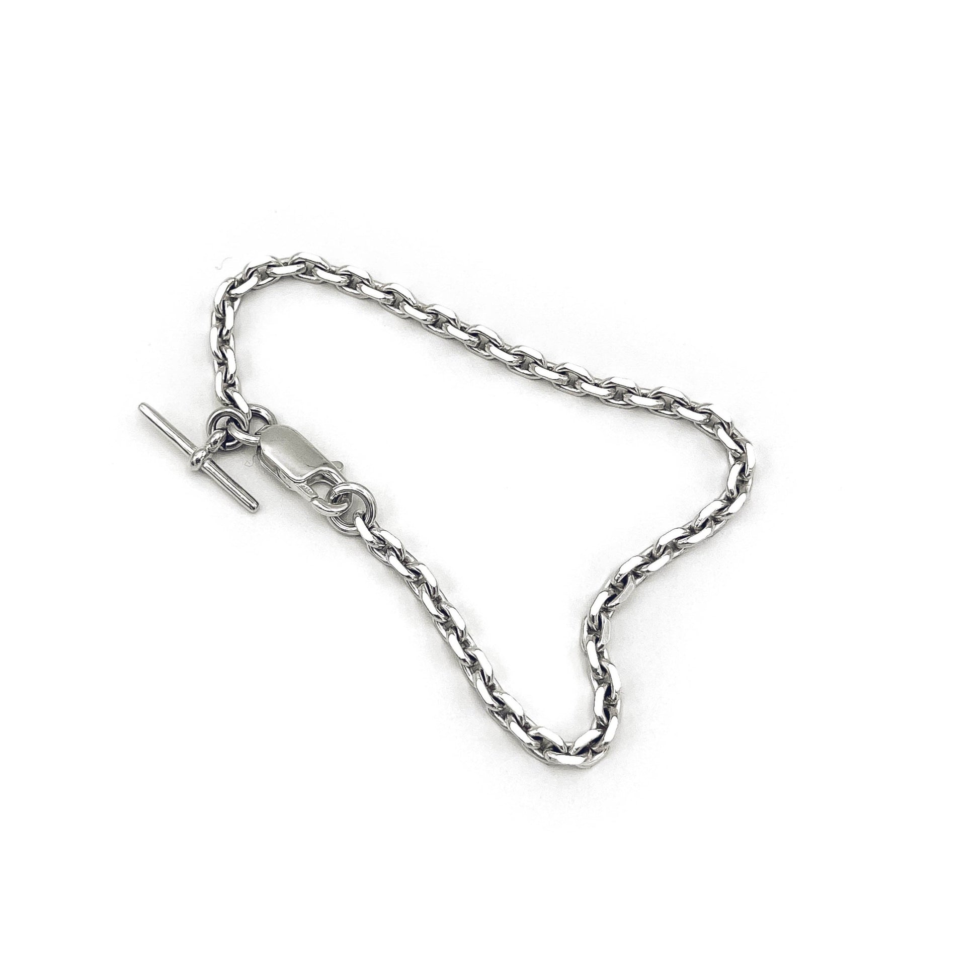 Shop Martine Ali's Baby Diamond Cut Silver Bracelet.