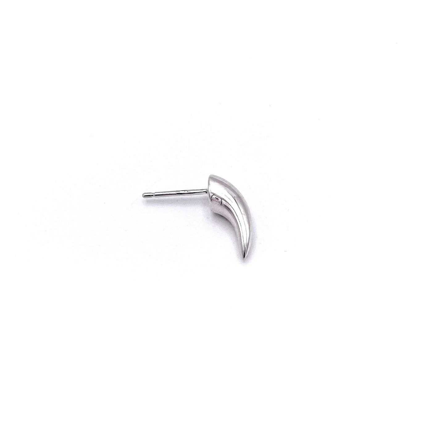 Petite spike drop earring in solid silver .