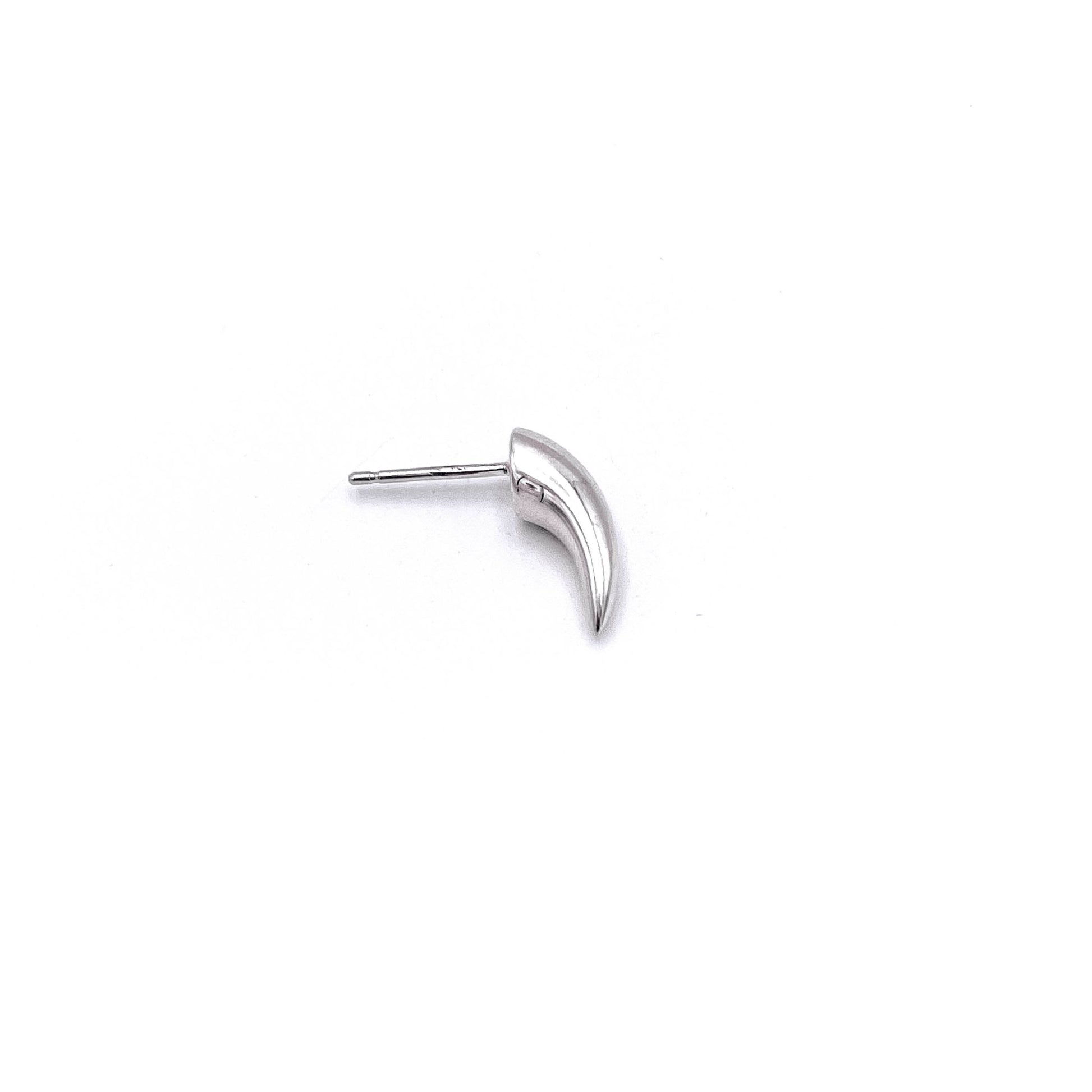 Petite spike drop earring in solid silver .