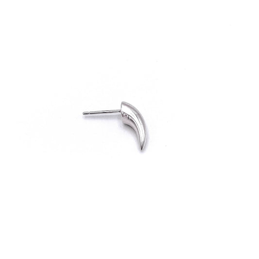 Petite spike drop earring in solid silver .