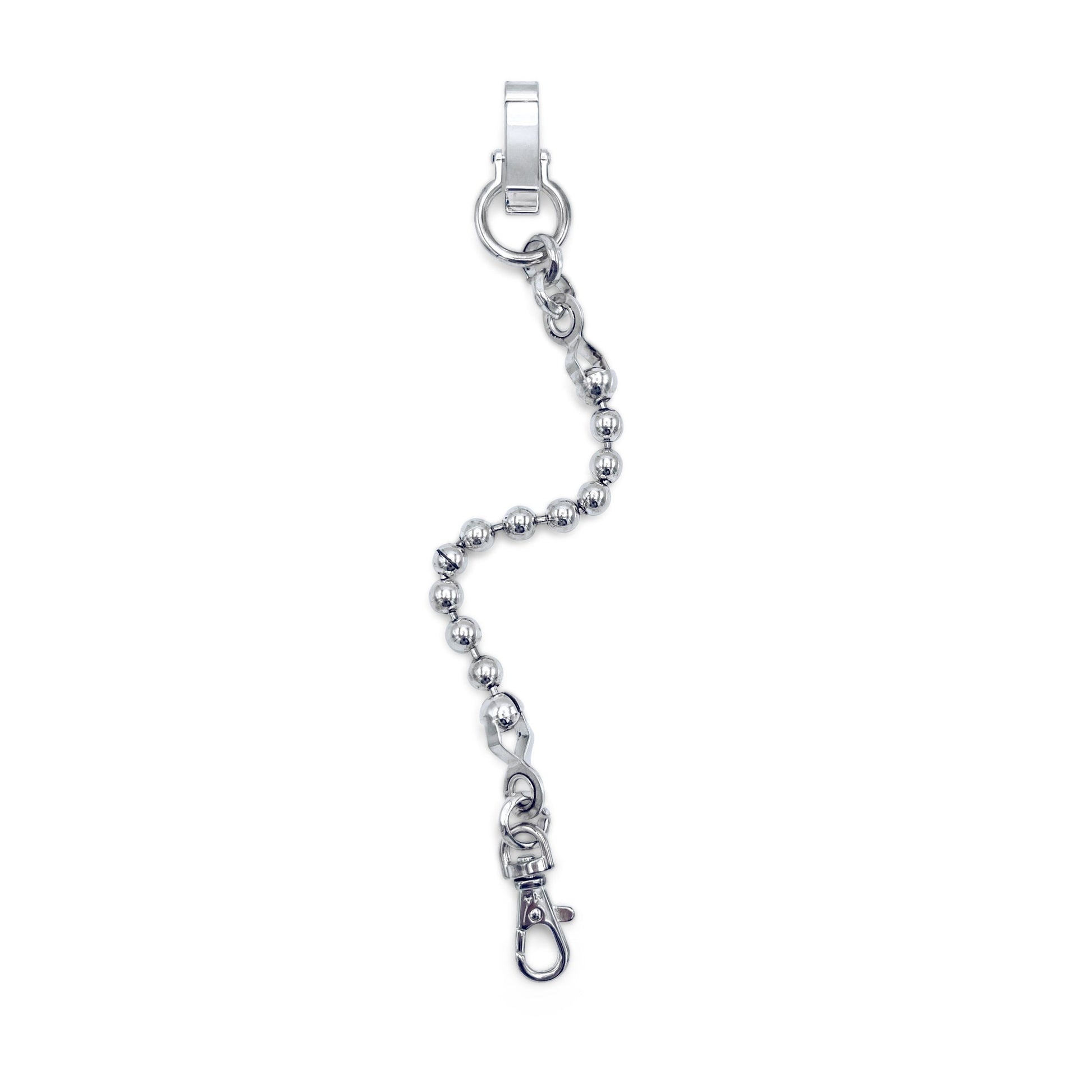 Bold extendable ball chain keychain; modular design .