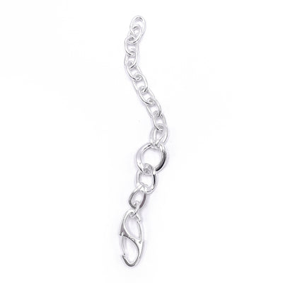 Minimalist chain bracelet with subtle texture . flat