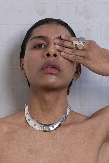 Gage Multi Spike Collar Necklace