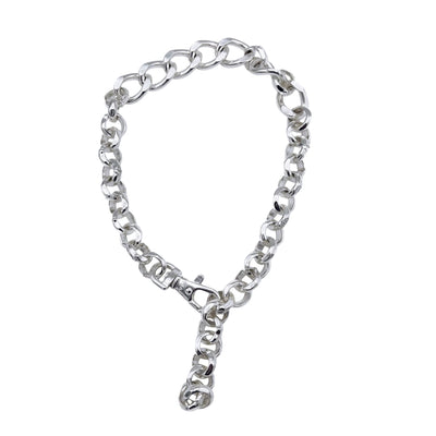 YUREL SILVER CHAIN NECKLACE