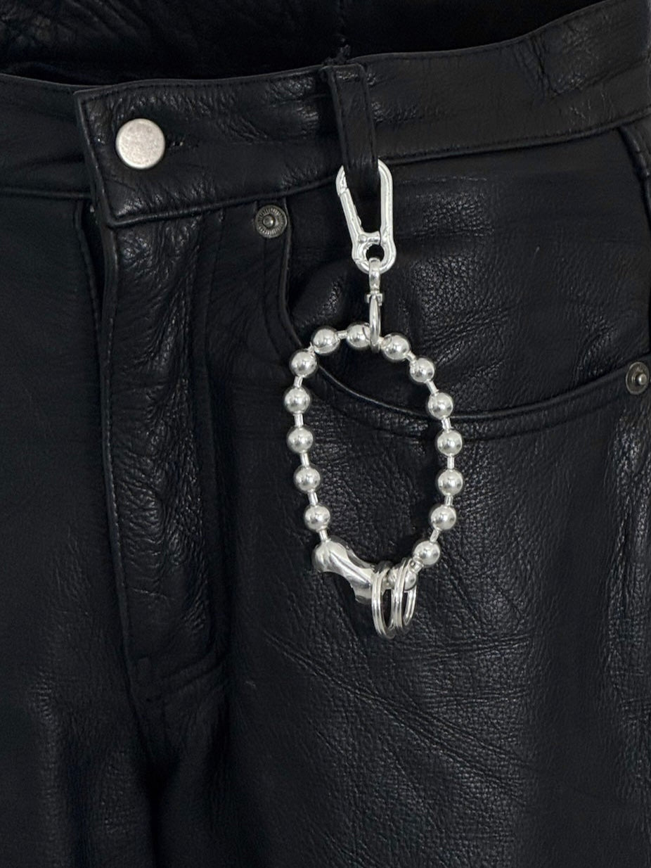 BALLCHAIN WRISTLET SILVER KEYCHAIN
