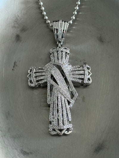 DAVID BLING CROSS NECKLACE