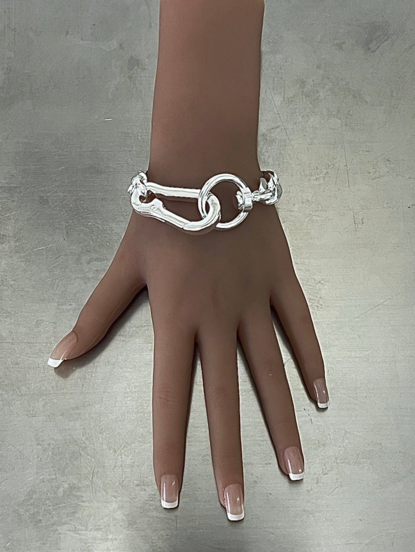 GOSS CUBAN SILVER BRACELET