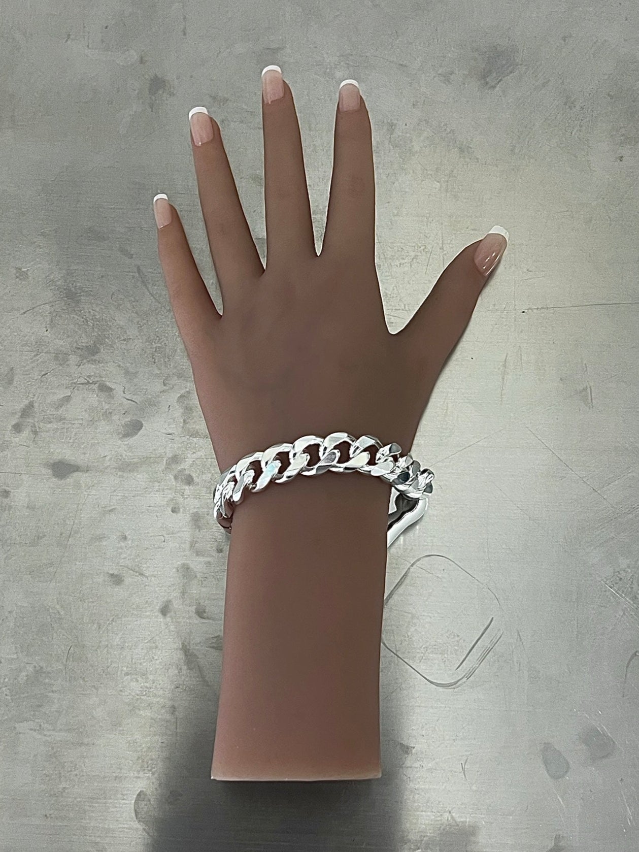 GOSS CUBAN SILVER BRACELET