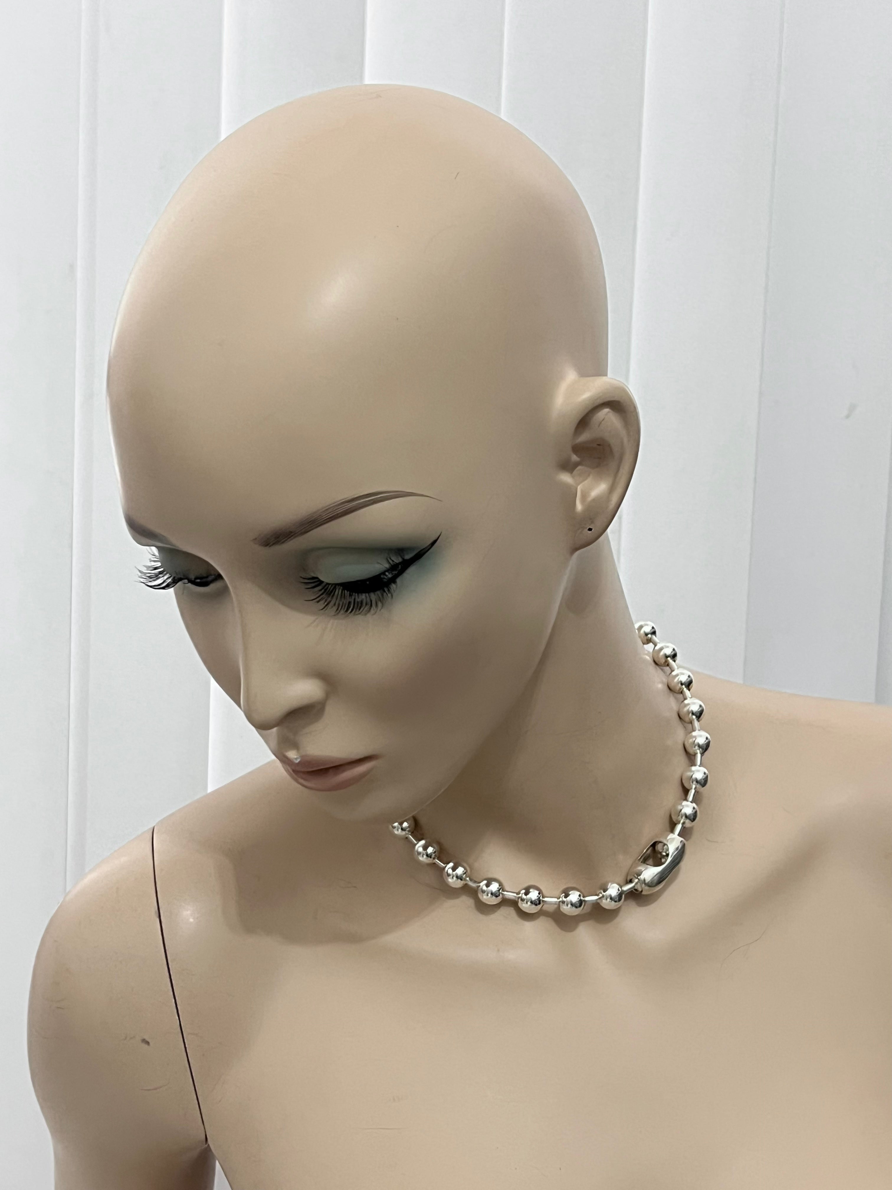 XL STERLING SILVER BALL CHAIN