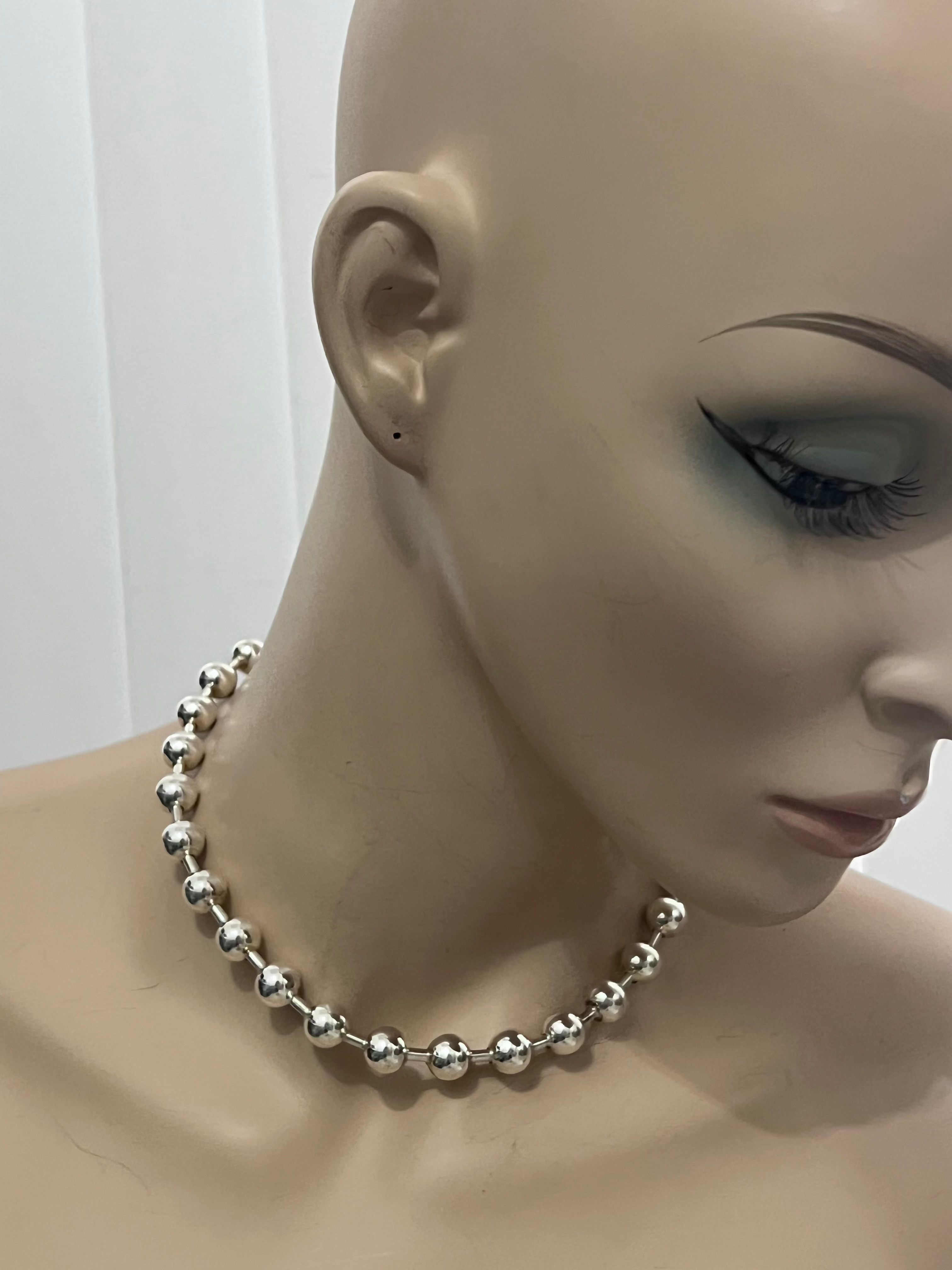 XL STERLING SILVER BALL CHAIN