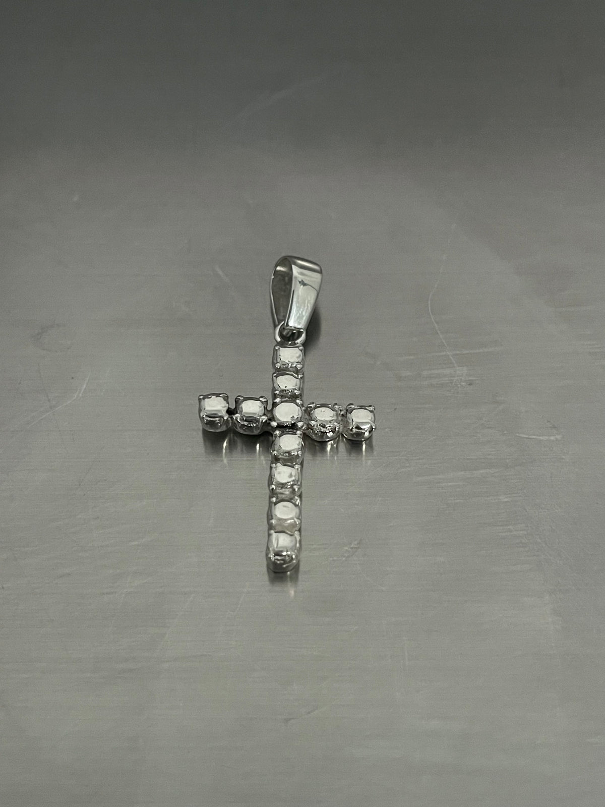 Silver Stone Cross Pendant | MARTINE ALI STUDIO Silver Stone Cross Pendant | MARTINE ALI STUDIO