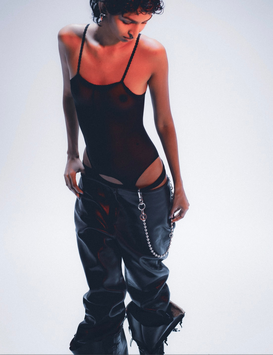 BROKEN BALL PANT SILVER CHAIN