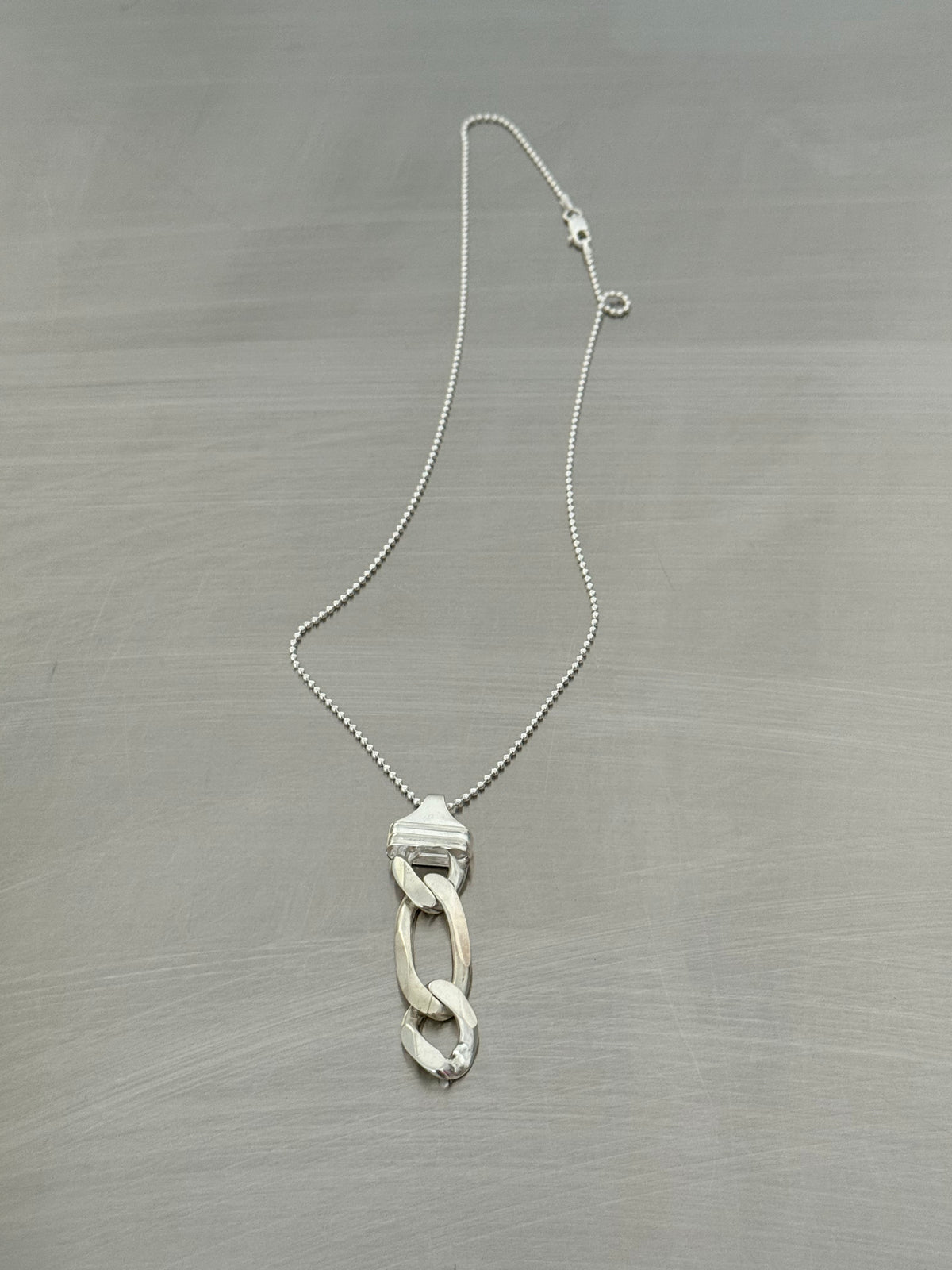 Collier Argent Massif 925 Martine ALI Avec Pendentif Diamanté – Occasion, Bijou Vintage