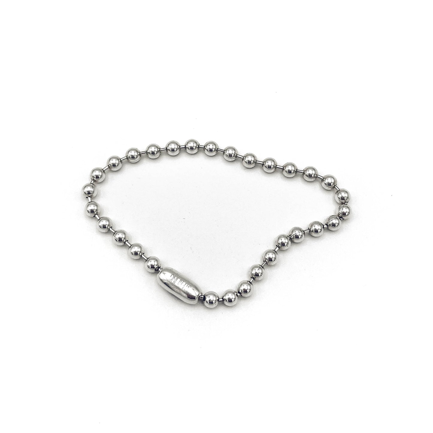 Classic ball chain bracelet in heirloom silver.