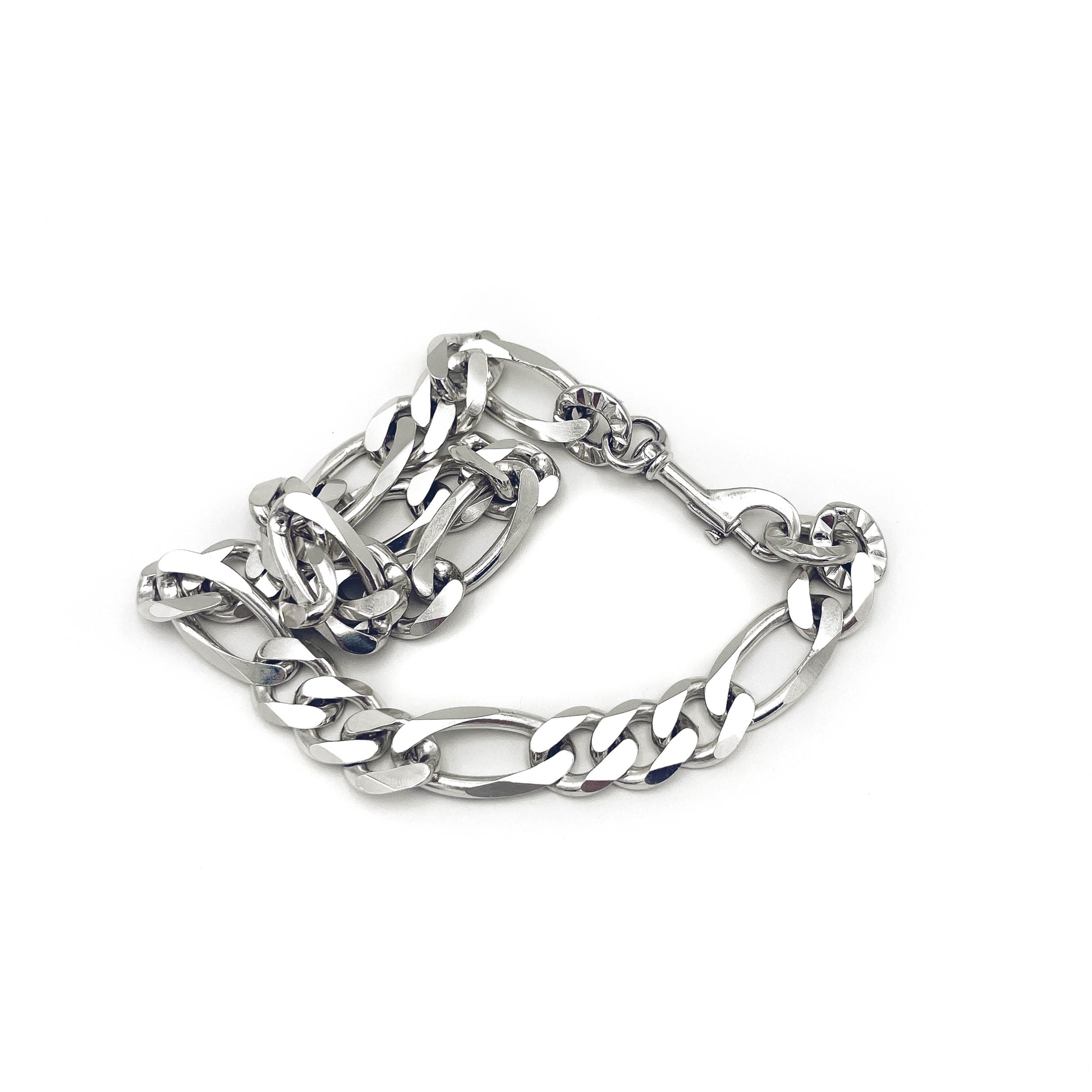 Statement buffalo horn pendant on silver chain . Flats