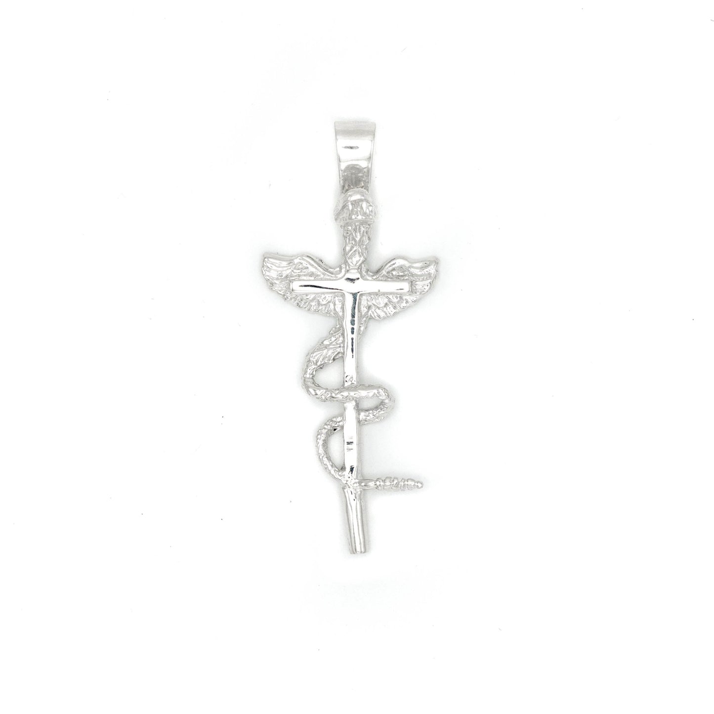 Cross Charm in Sterling Silver