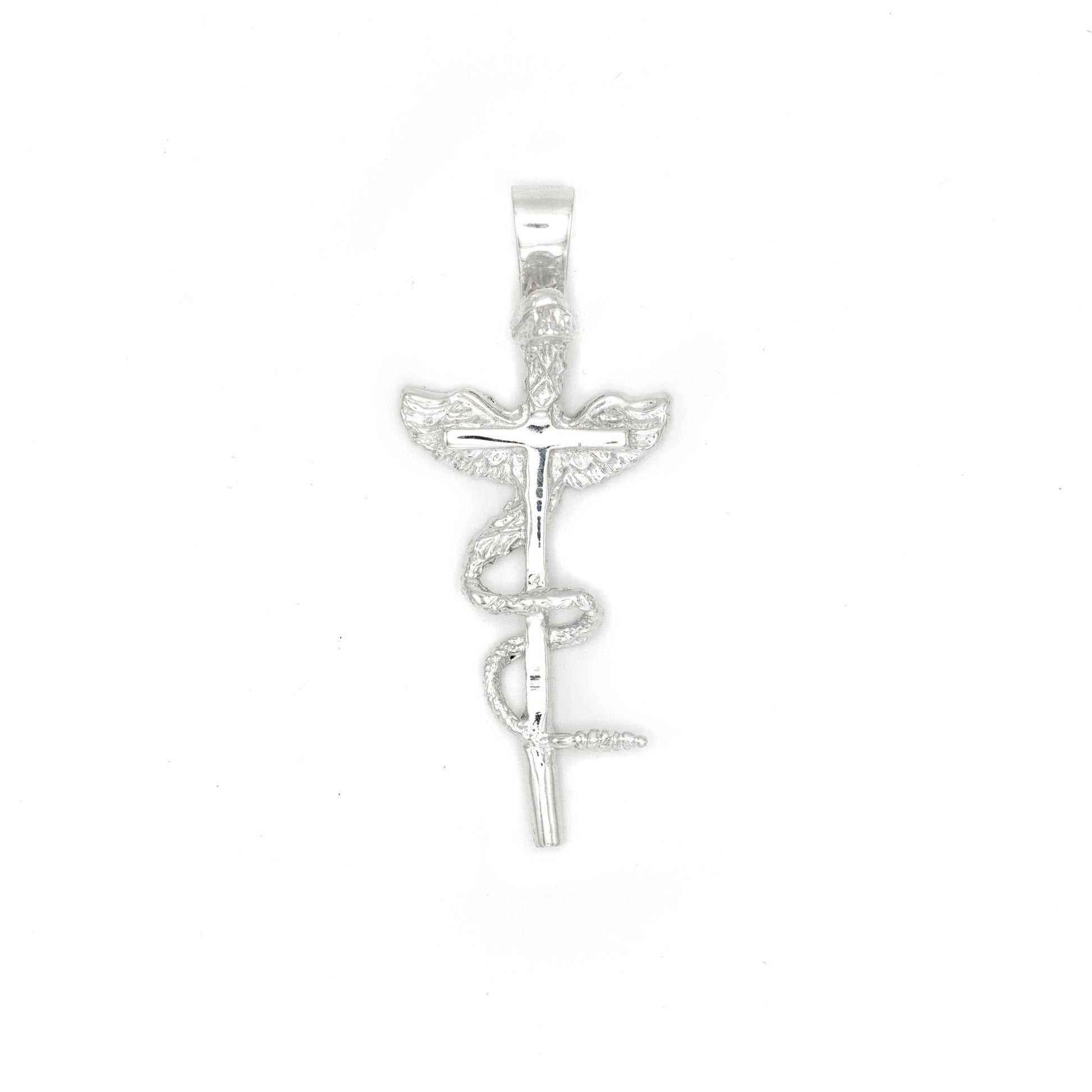 Cross Charm in Sterling Silver
